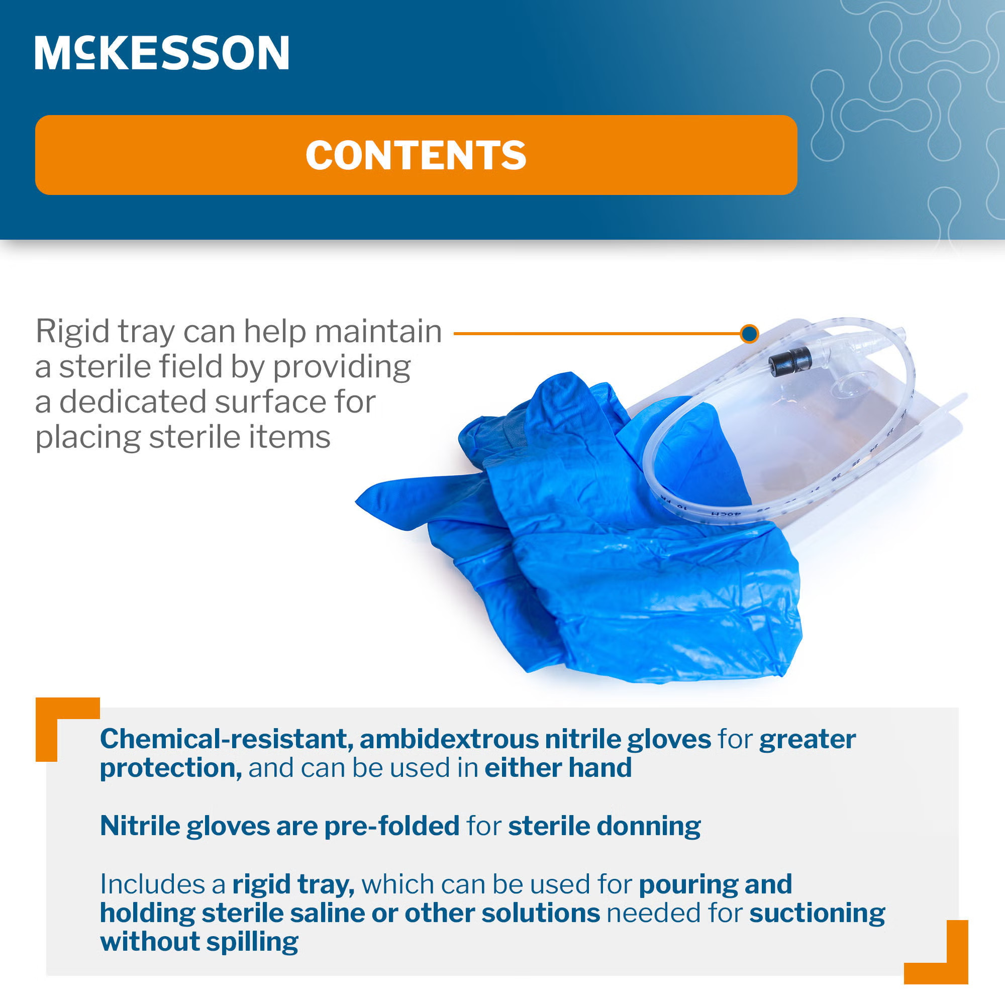 McKesson Brand - 16-DT10FRKR Suction Catheter Tray McKesson 10 Fr. DeLee Tip Chimney Control Vent