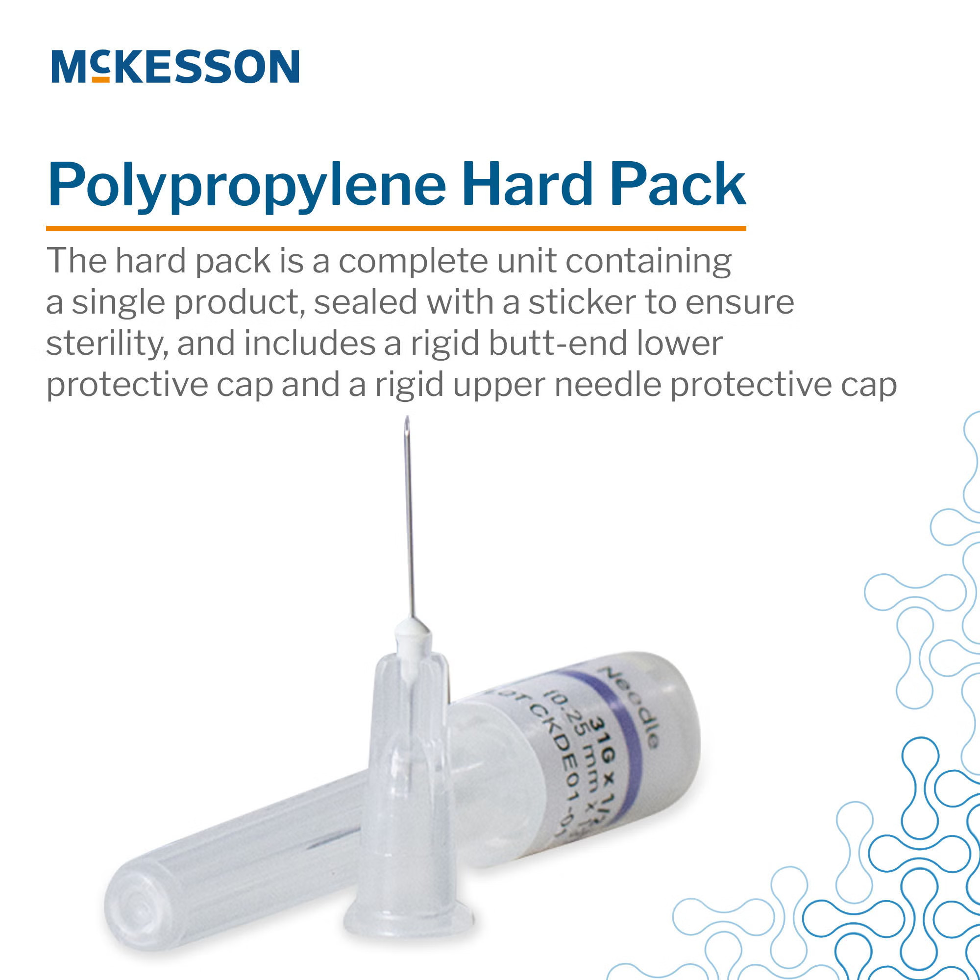 McKesson Brand - 16-N3105 Hypodermic Needle McKesson 1/2 Inch Length 31 Gauge Thin Wall Without Safety