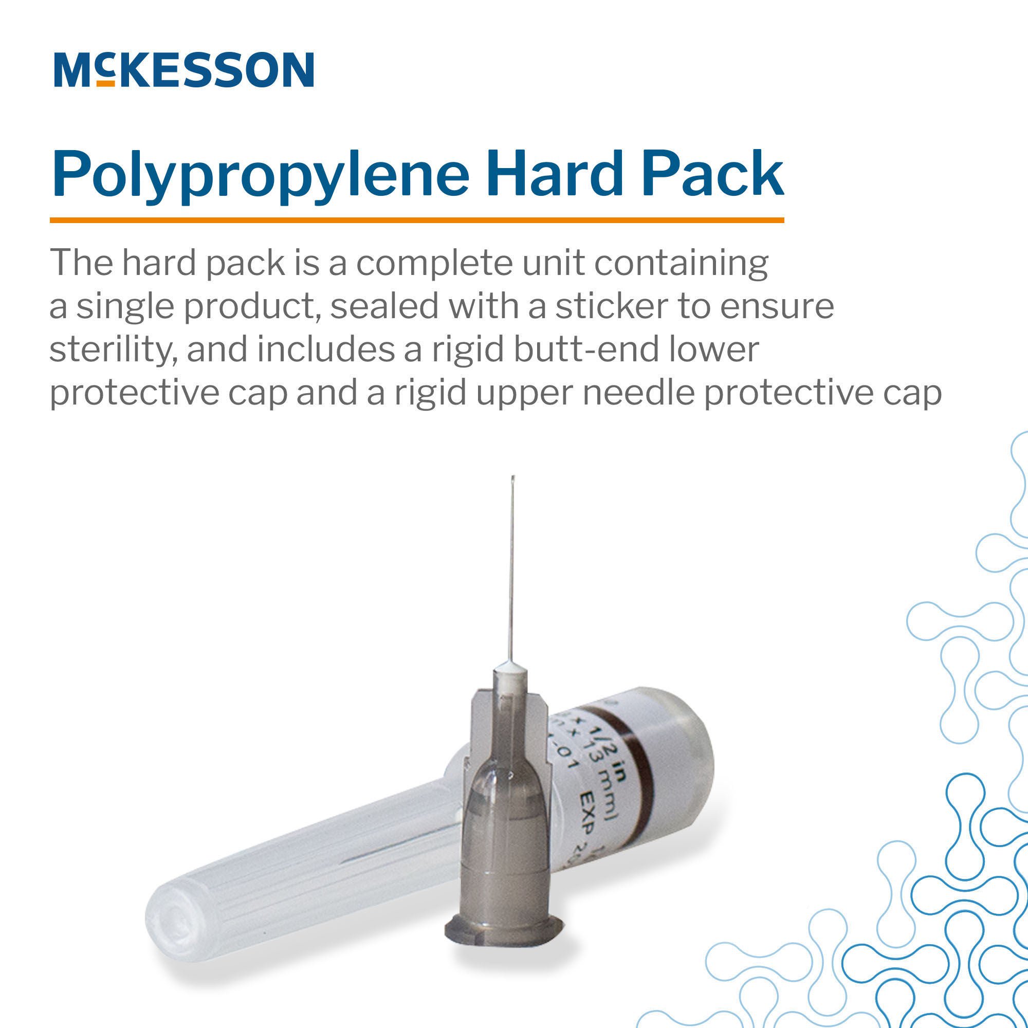 McKesson Brand - 16-N3305 Hypodermic Needle McKesson 1/2 Inch Length 33 Gauge Thin Wall Without Safety