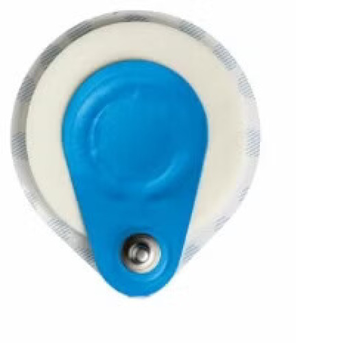 Ambu - R-00-S-25 ECG Stress Electrode BlueSensor R Offset Snap Connector Wet Gel Foam Backing Adult Non-Radiolucent 25 per Pack