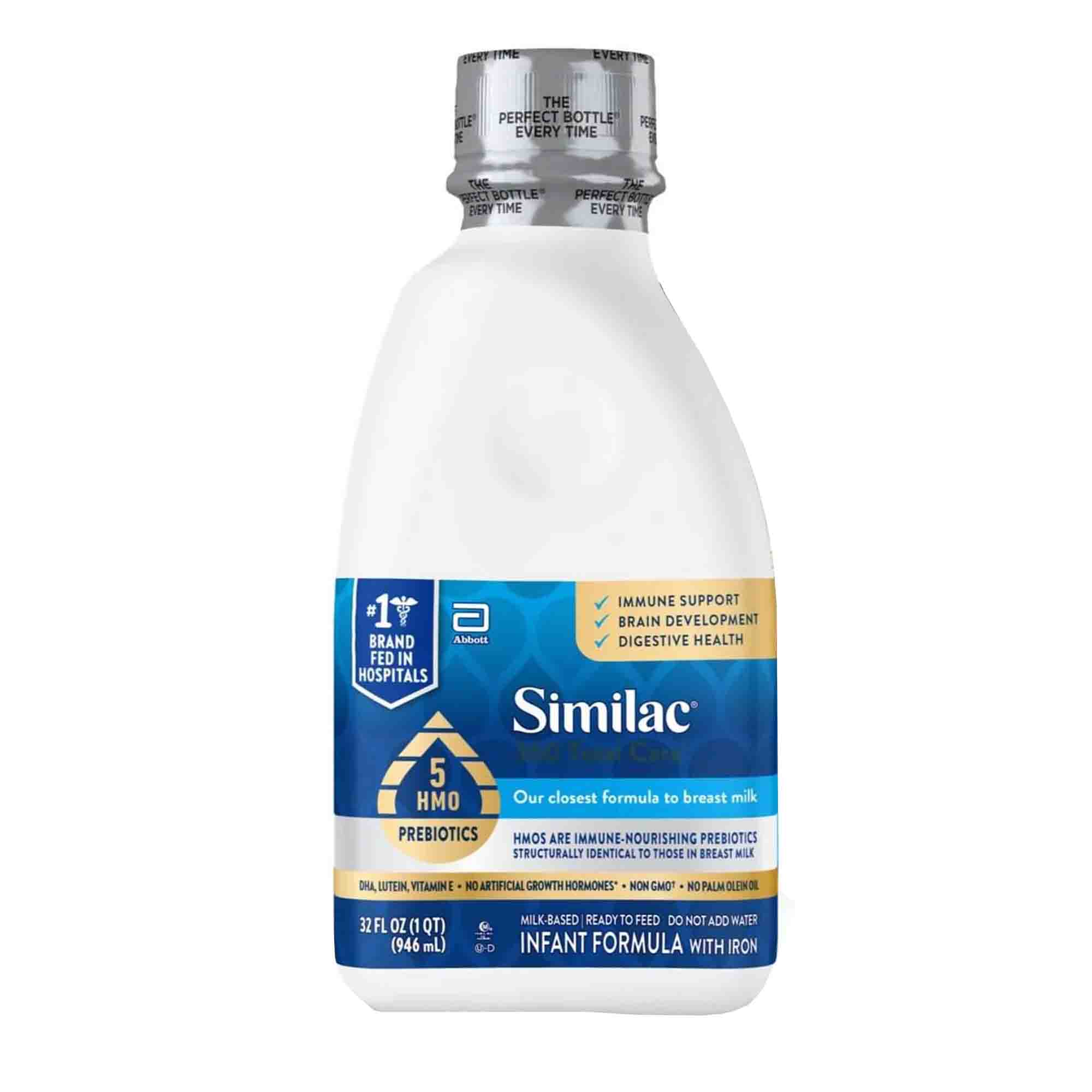 Abbott Nutrition - 68145 Infant Formula Similac® 360 Total Care® Unflavored 32 oz. Bottle Liquid