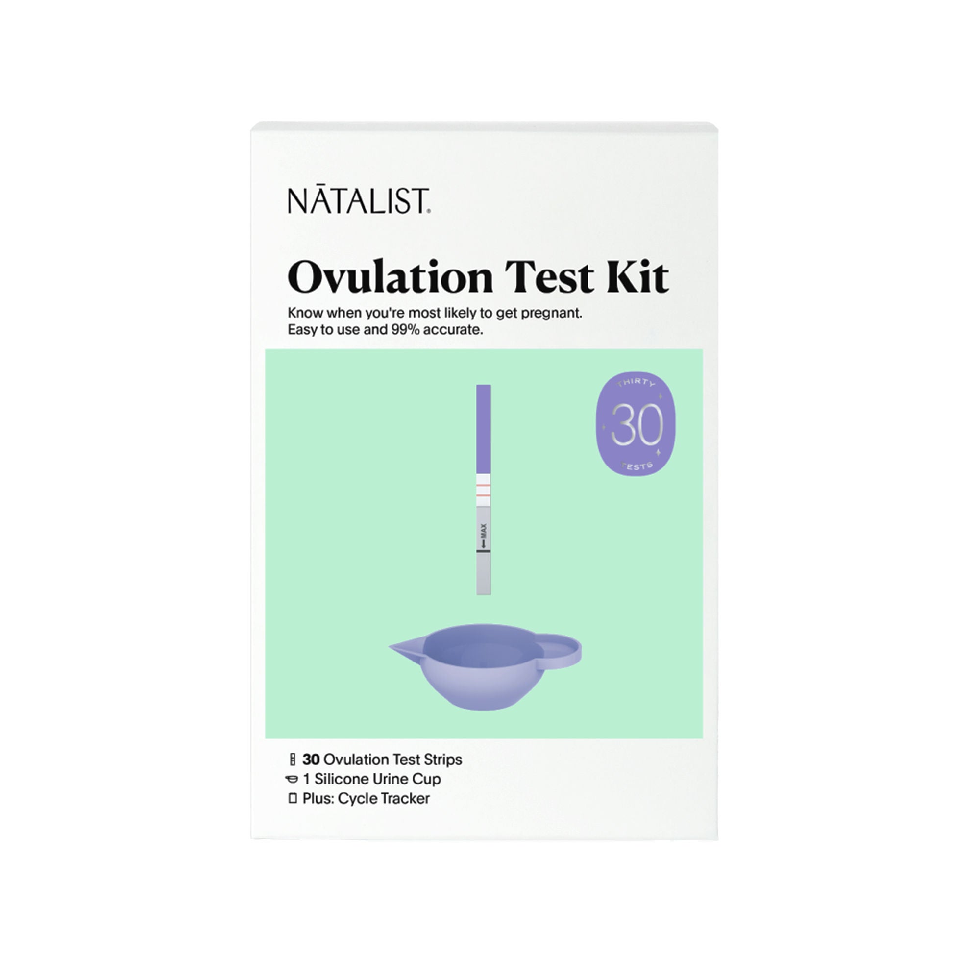 Natalist - OVT30-8240 Reproductive Health Test Kit Natalist® LH Ovulation Predictor 30 Tests