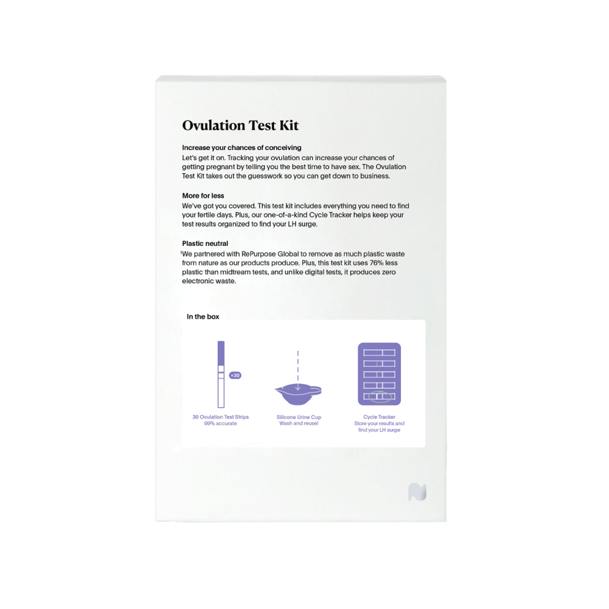 Natalist - OVT30-8240 Reproductive Health Test Kit Natalist® LH Ovulation Predictor 30 Tests