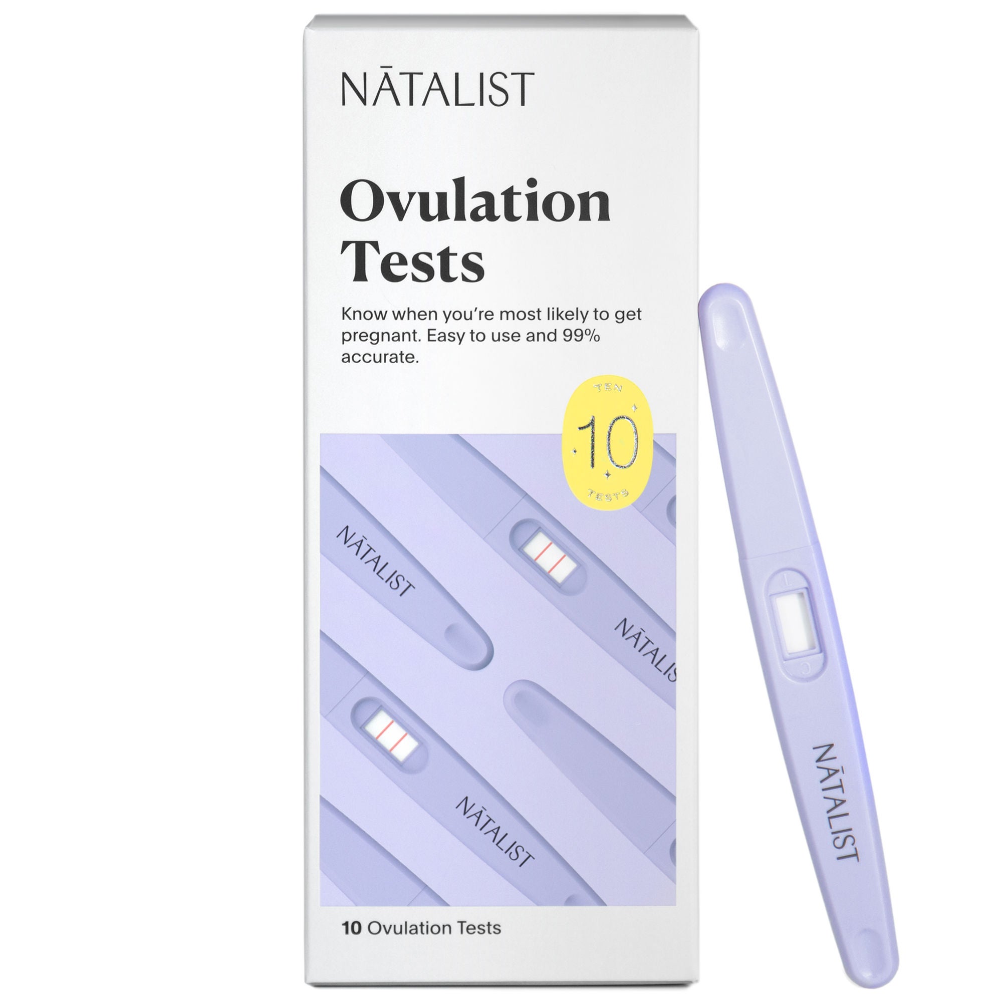 Natalist - OVT10-8042 Reproductive Health Test Kit Natalist® LH Ovulation Predictor 10 Tests CLIA Waived