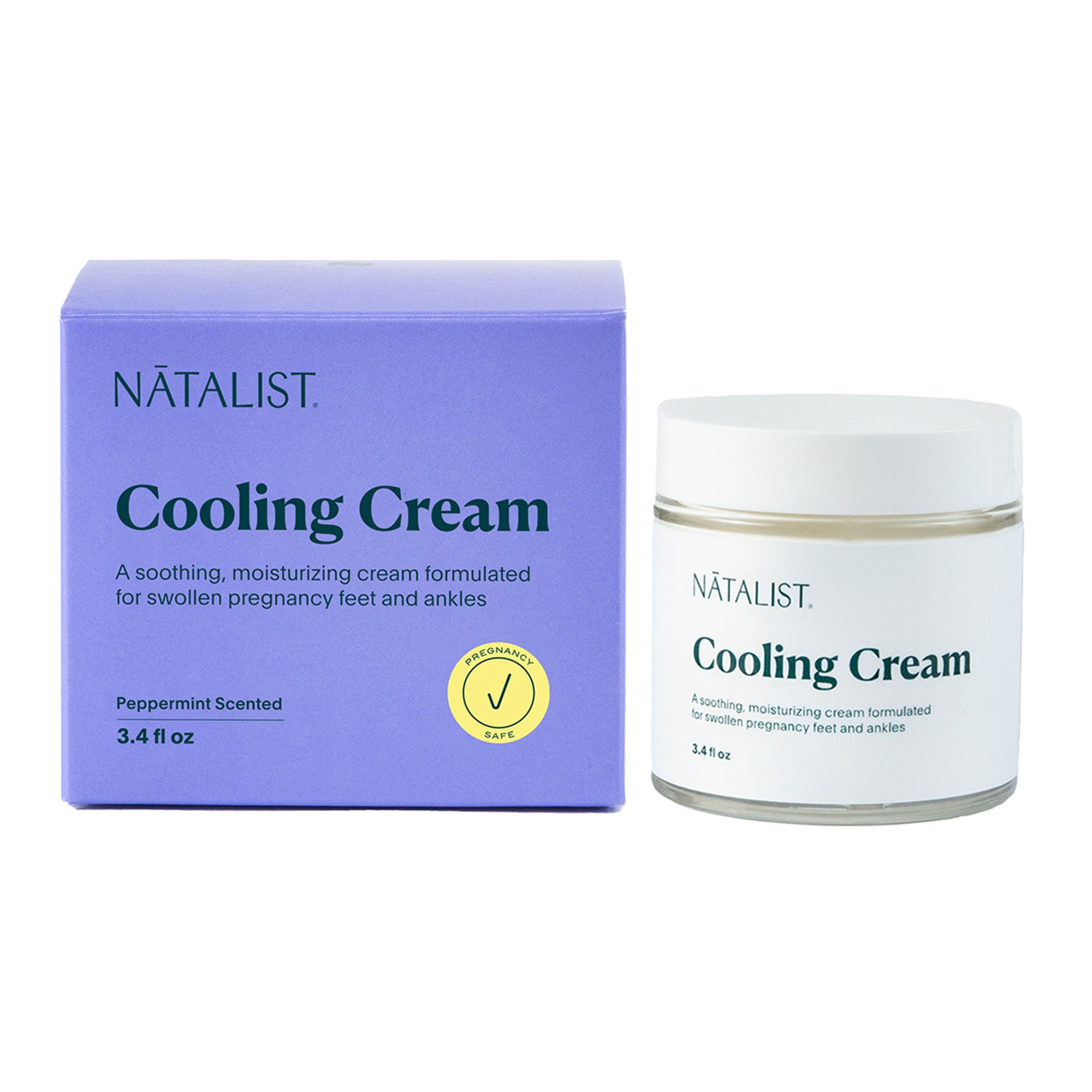 Natalist - NSC-8271 Foot Moisturizer Natalist® Cooling Cream 3.4 oz. Jar Peppermint Scent Cream