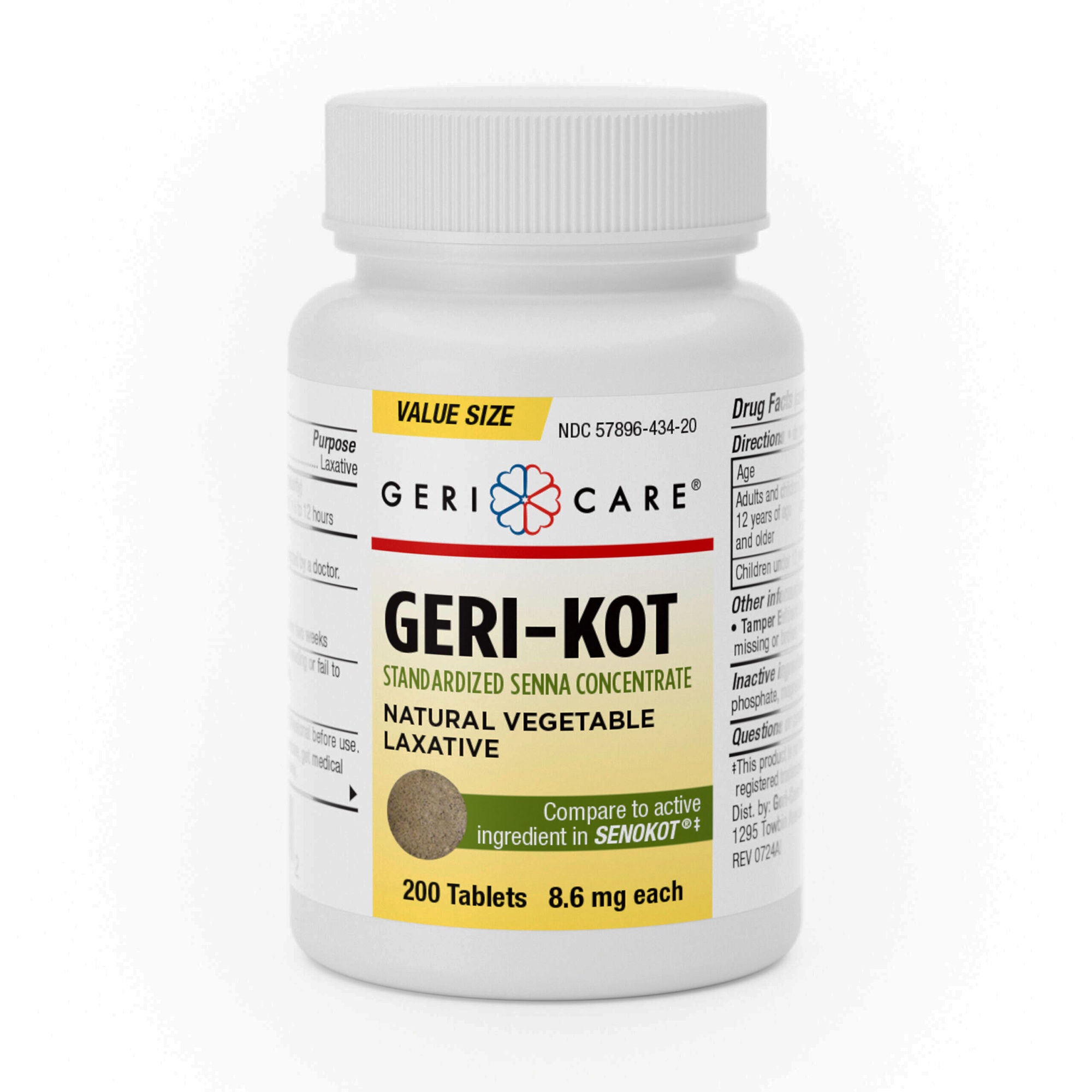Geri-Care - 451-20-GCP Geri-Care® Geri-Kot Senna Concentrate Natural Vegetable Laxative