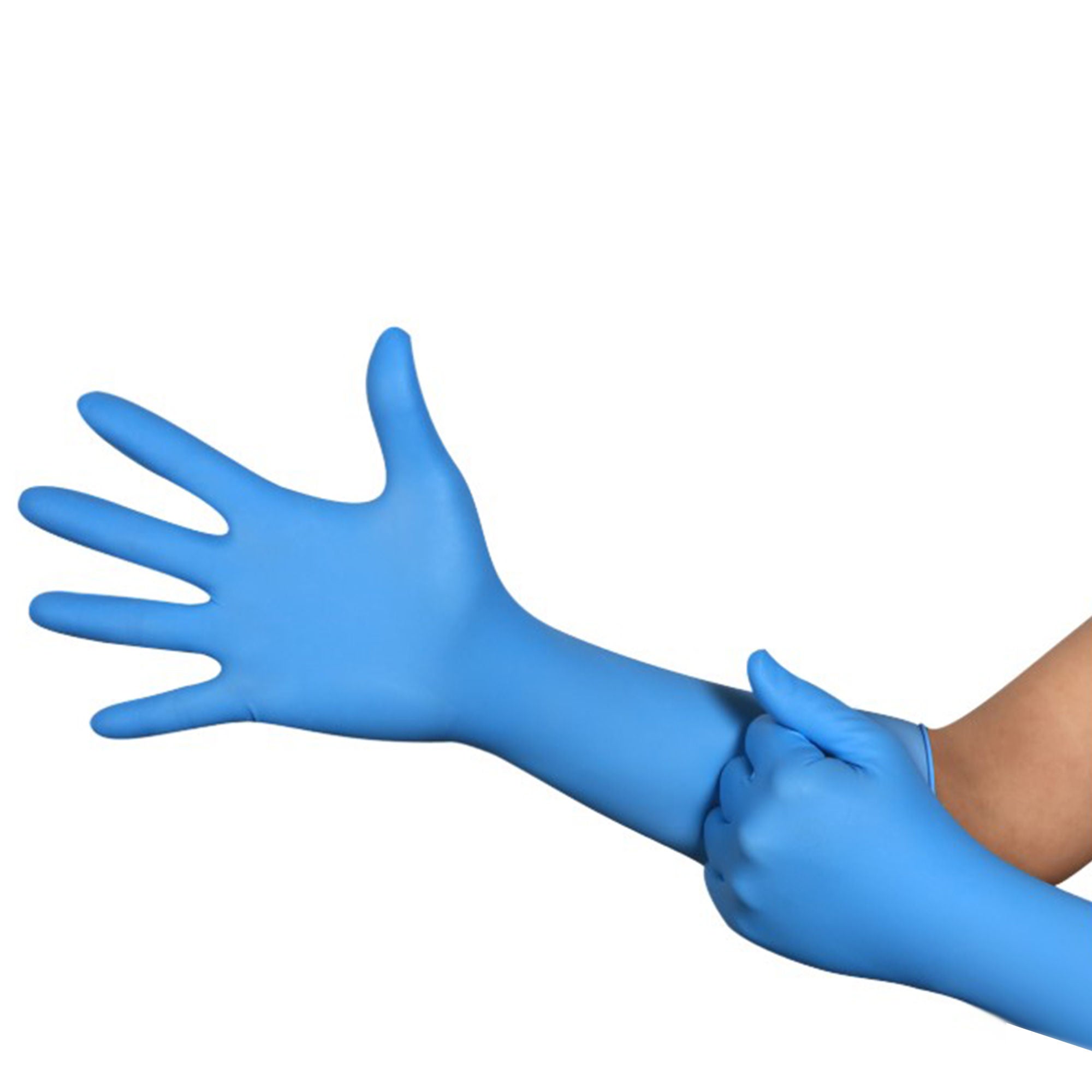 Ansell - ULNCS-4 Chemical Protection Glove Micro-Touch® Central Supply SPD Plus X-Large Nitrile Blue 16 Inch Length Beaded Cuff NonSterile