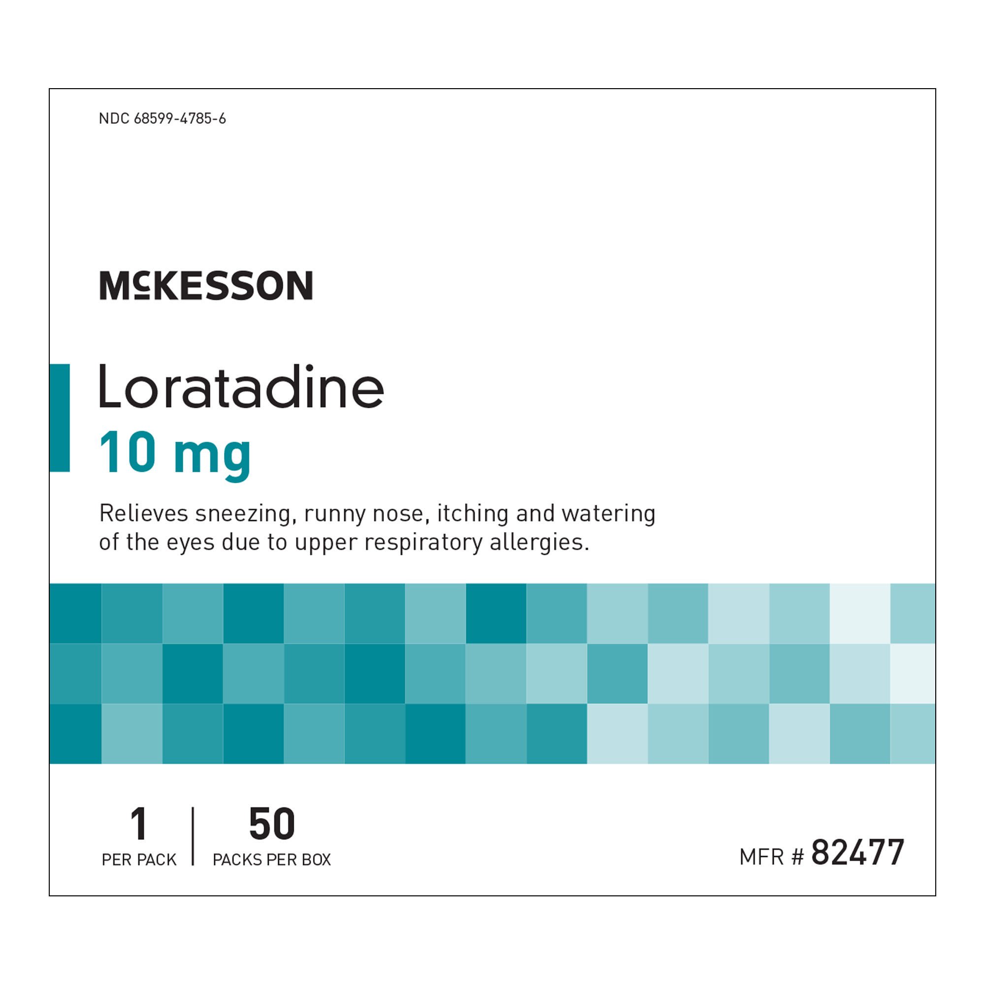 McKesson Brand - 82477 McKesson 10-mg Loratadine Allergy Relief Tablets