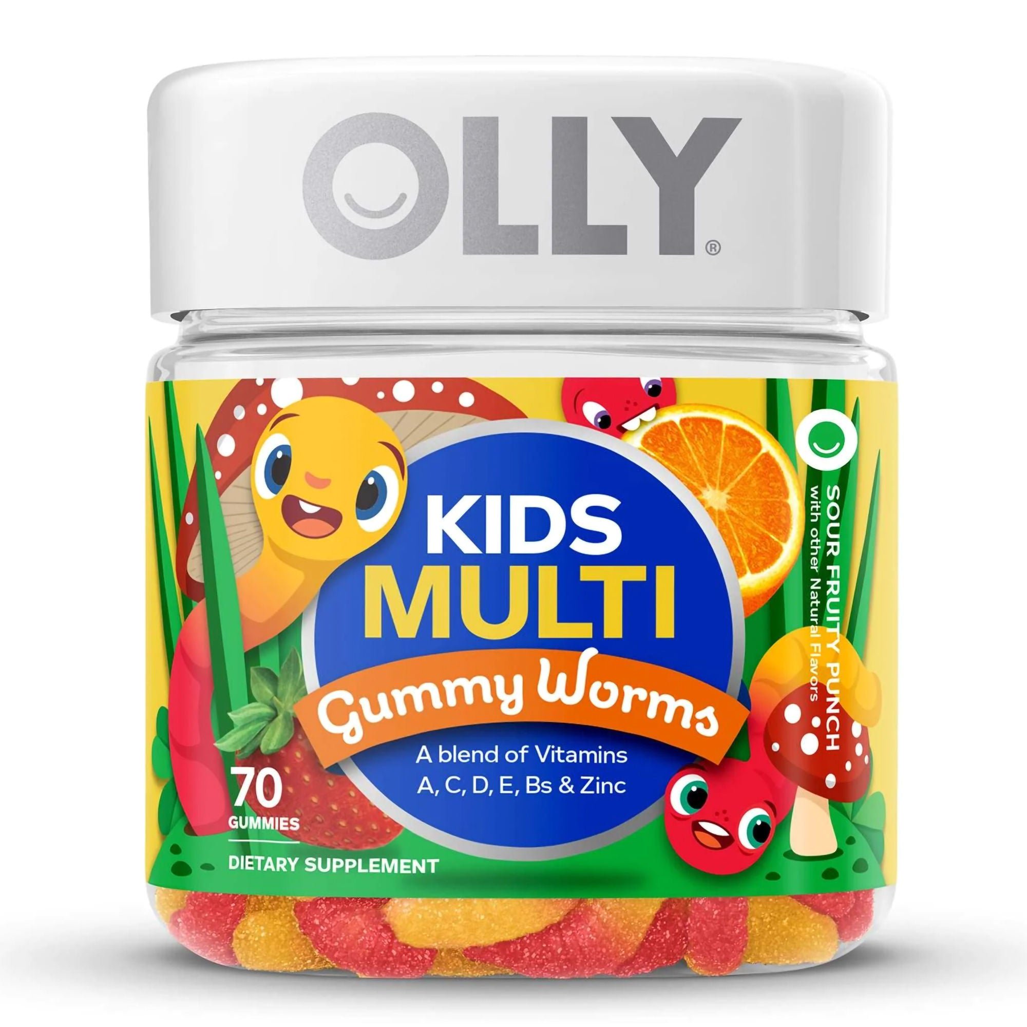 OLLY Public Benefit Corp - 85000446216 Olly® Kids Multivitamin Gummy Worms Sour Fruity Punch