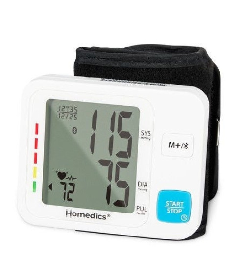 HoMedics USA LLC - BPW-H190BT Digital Blood Pressure Monitor Homedics 600 Series Adult Cuff Wrist 5.3 to 7.7 Inch Talking Model