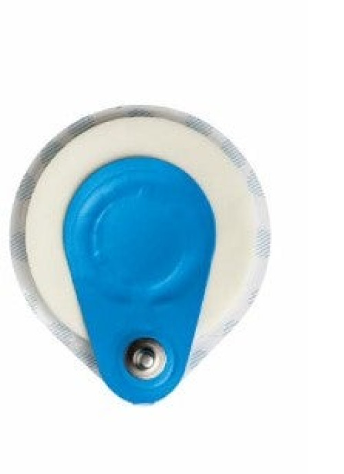 Ambu - R-00-S-3 ECG Stress Electrode BlueSensor R Offset Snap Connector Wet Gel Foam Backing Adult Non-Radiolucent 3 per Pack