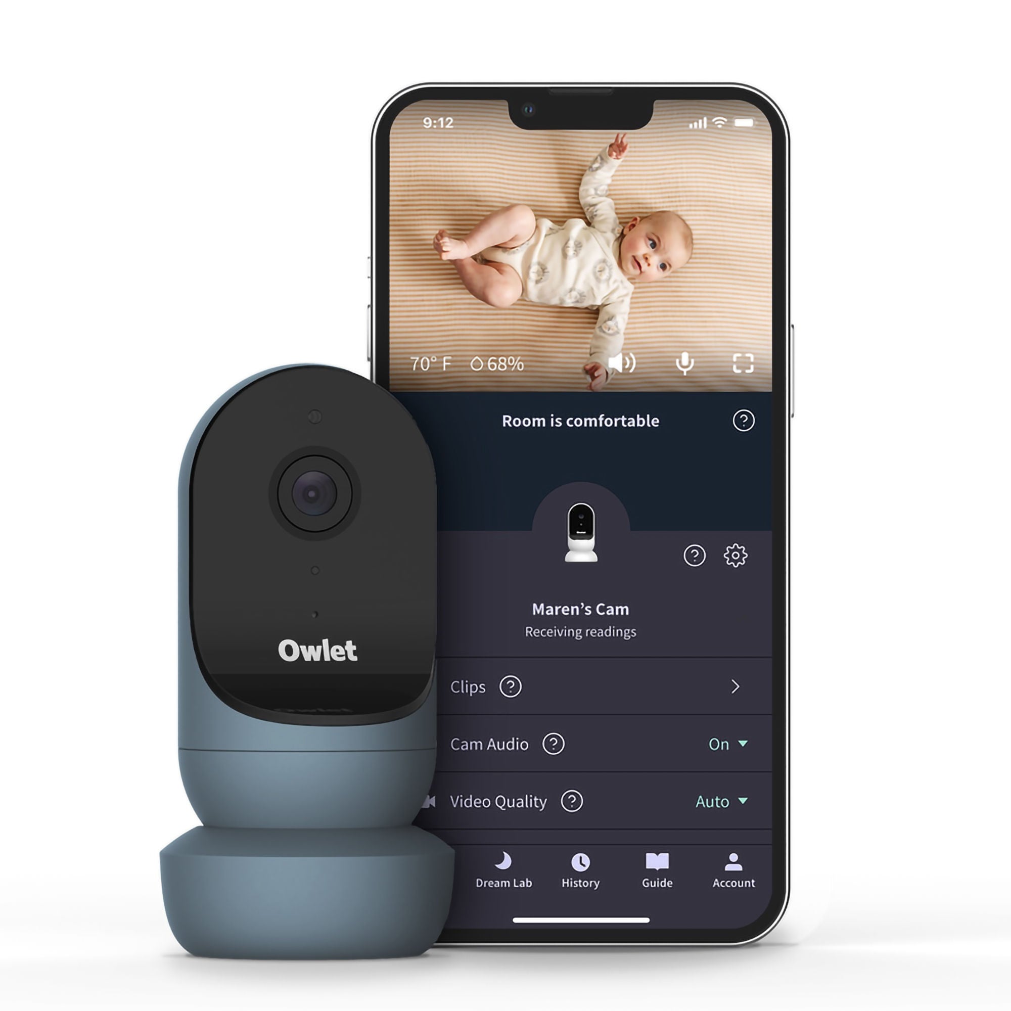 Owlet Baby Care Inc - BC04N67BBJ Baby Monitoring System Owlet® Bedtime Blue