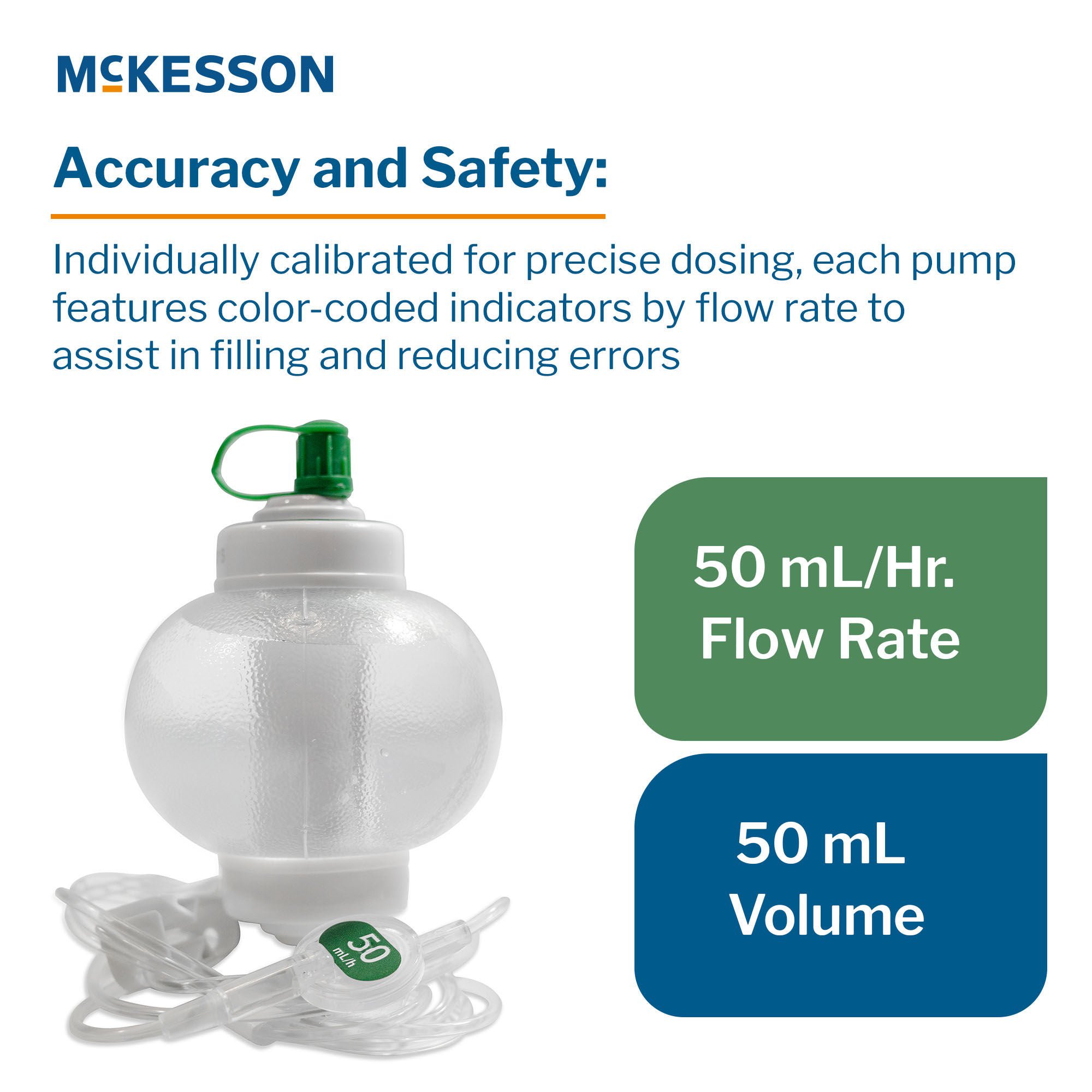 McKesson Brand - 16-EP5050 Elastomeric Pump McKesson 50 mL Volume 50 mL / Hr. Flow Rate