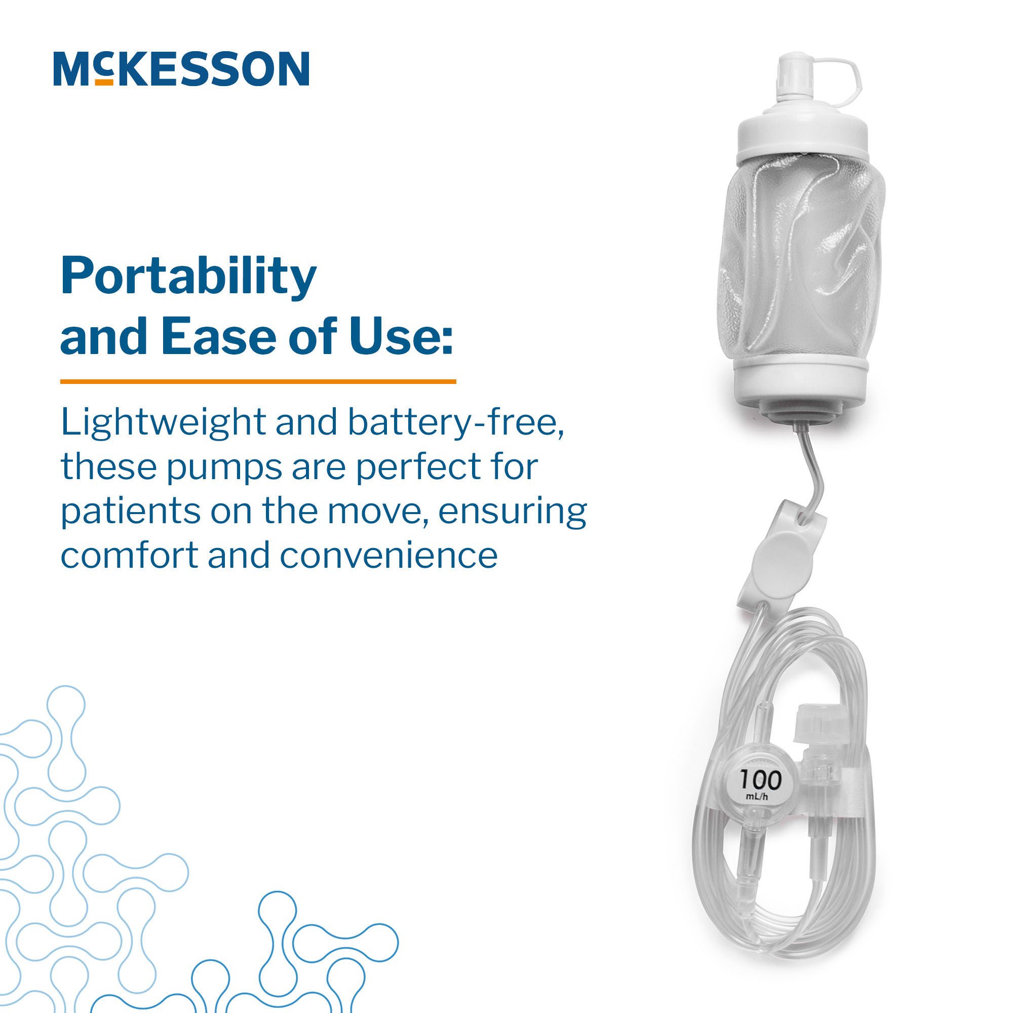 McKesson Brand - 16-EP100100 Elastomeric Pump McKesson 100 mL Volume 100 mL / Hr. Flow Rate