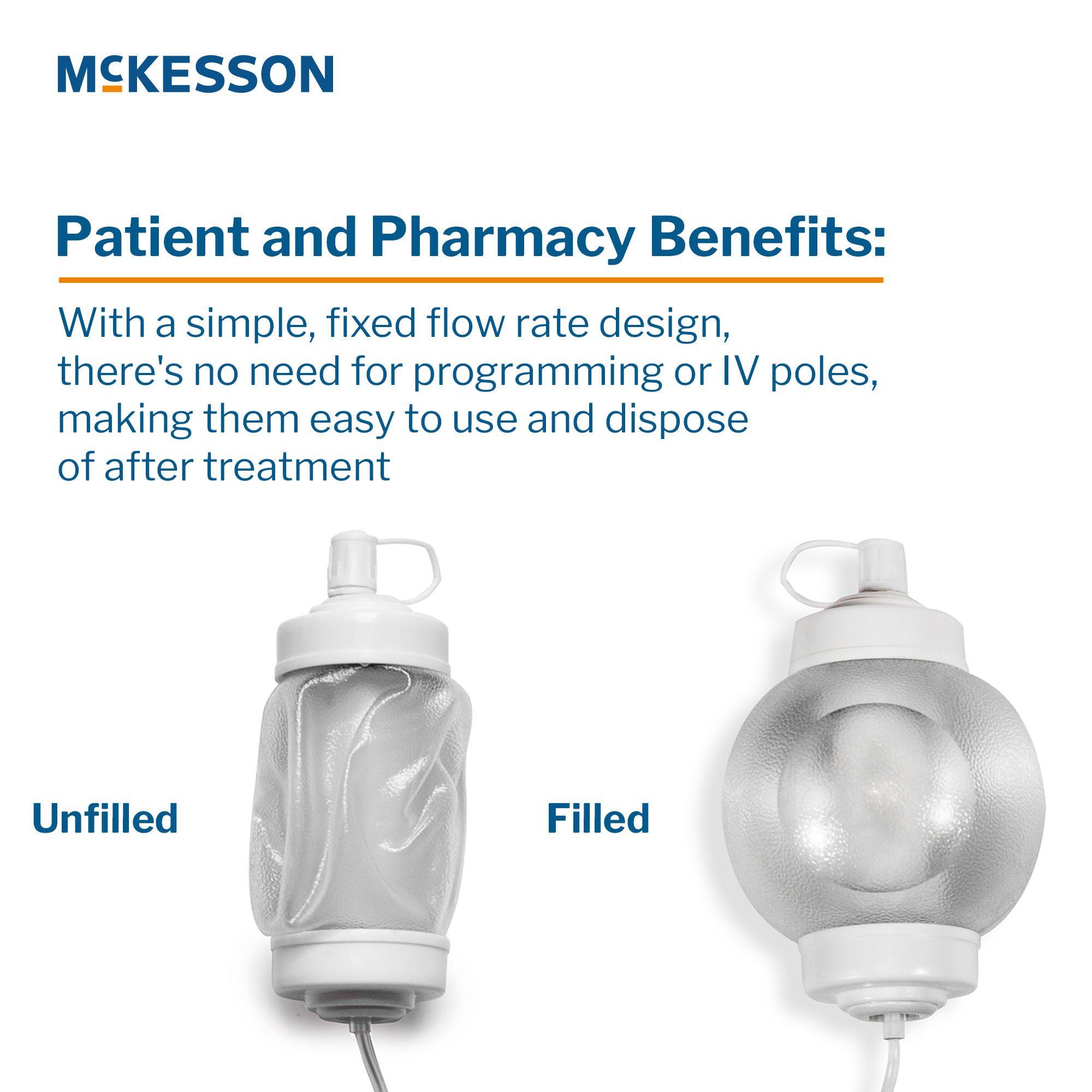 McKesson Brand - 16-EP100100 Elastomeric Pump McKesson 100 mL Volume 100 mL / Hr. Flow Rate