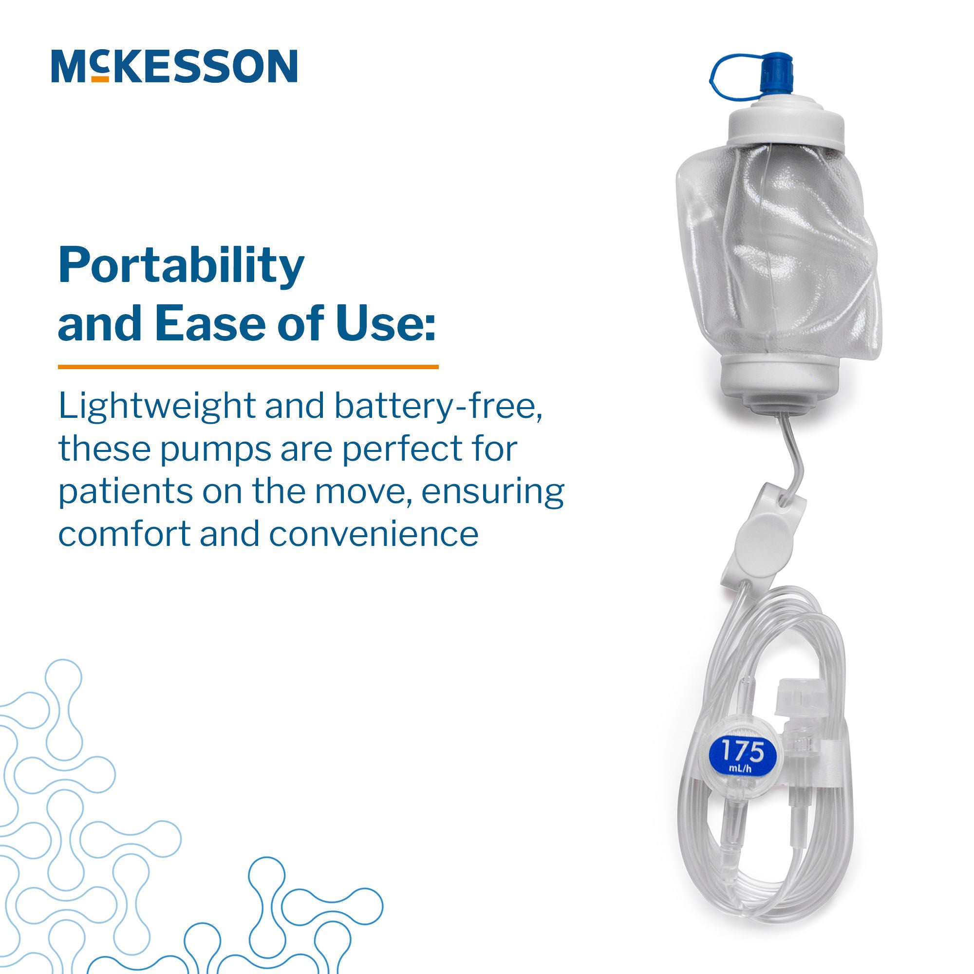 McKesson Brand - 16-EP250175 Elastomeric Pump McKesson 250 mL Volume 175 mL / Hr. Flow Rate