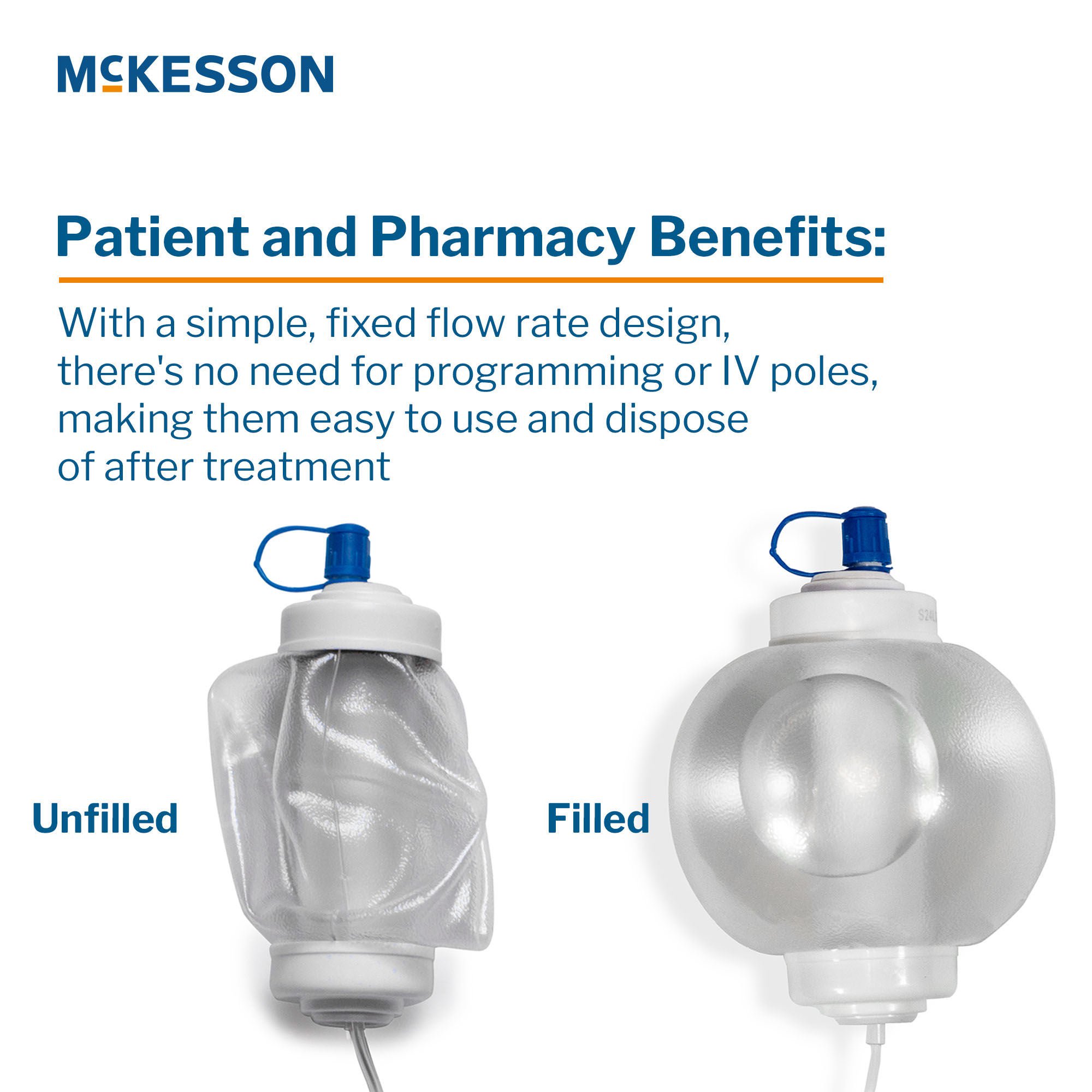 McKesson Brand - 16-EP250175 Elastomeric Pump McKesson 250 mL Volume 175 mL / Hr. Flow Rate