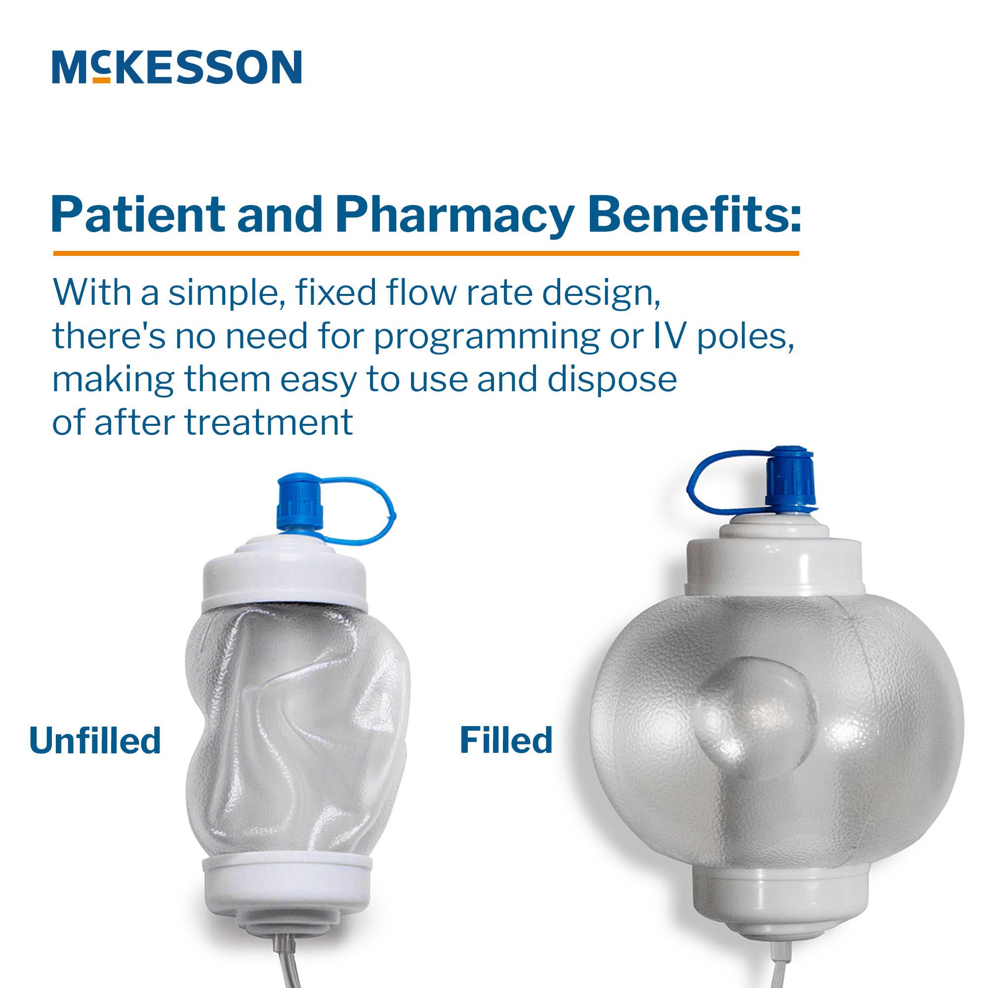 McKesson Brand - 16-EP100200 Elastomeric Pump McKesson 100 mL Volume 200 mL / Hr. Flow Rate