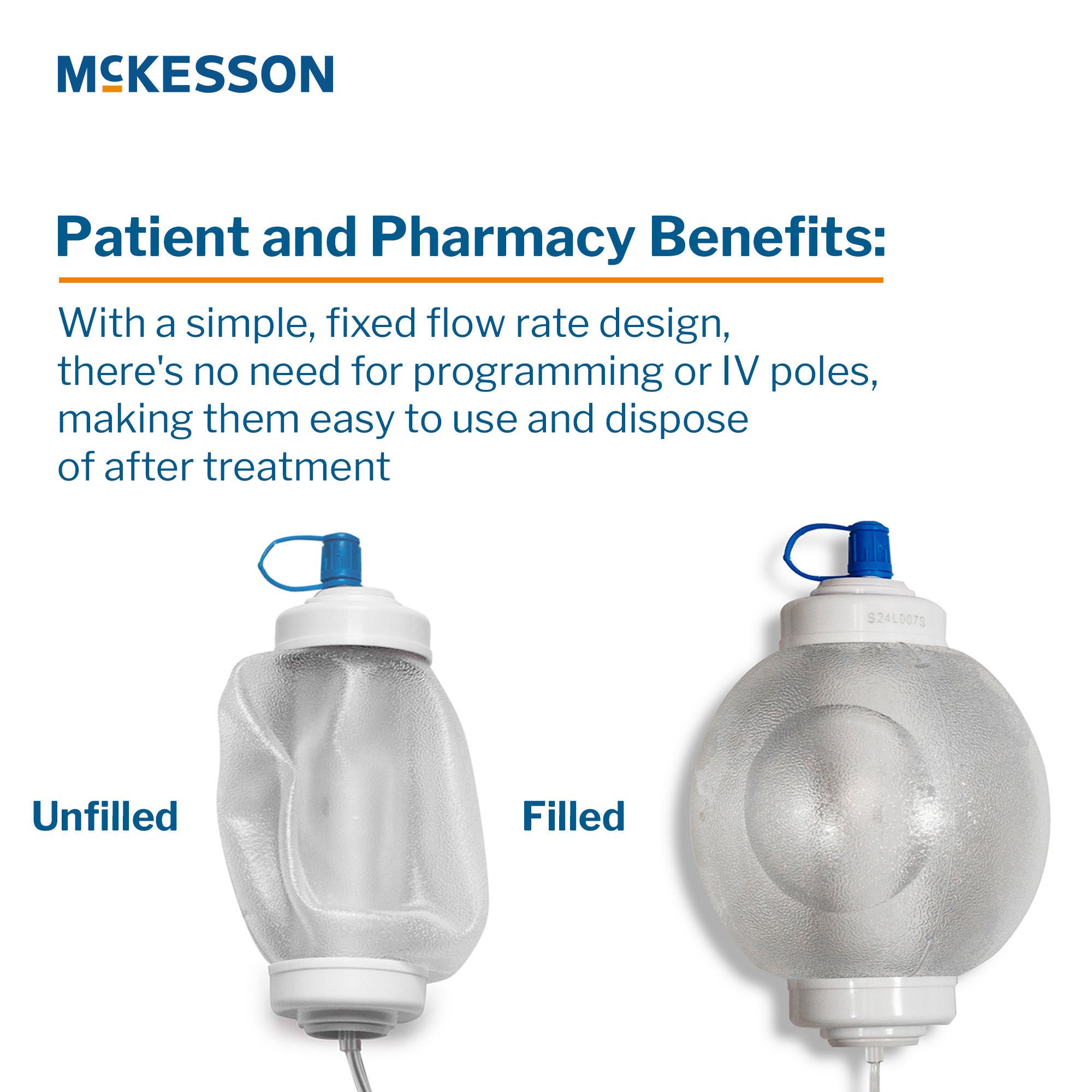 McKesson Brand - 16-EP400200 Elastomeric Pump McKesson 400 mL Volume 200 mL / Hr. Flow Rate