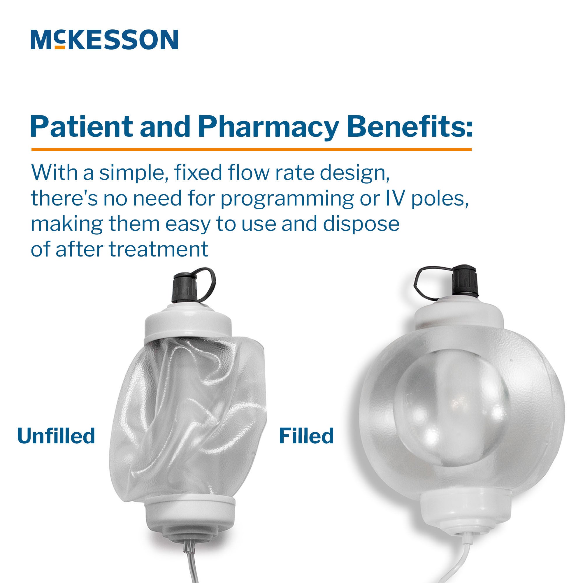 McKesson Brand - 16-EP250250 Elastomeric Pump McKesson 250 mL Volume 250 mL / Hr. Flow Rate