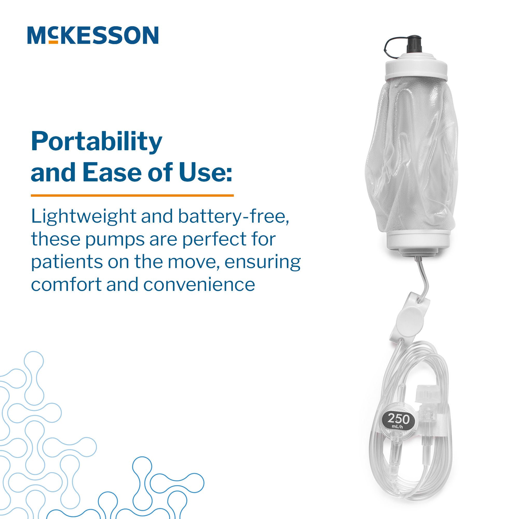 McKesson Brand - 16-EP500250 Elastomeric Pump McKesson 500 mL Volume 250 mL / Hr. Flow Rate