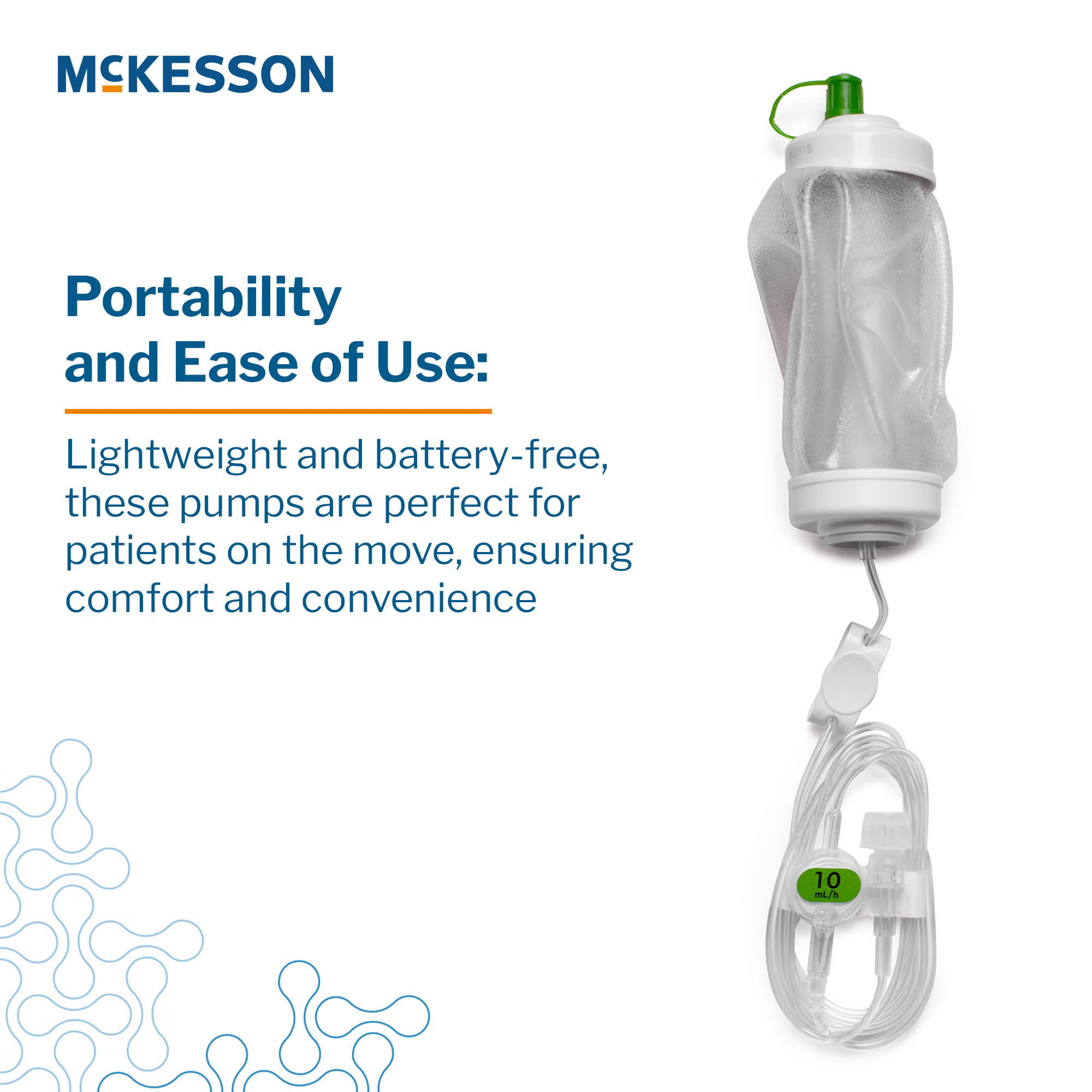 McKesson Brand - 16-EP27010 Elastomeric Pump McKesson 270 mL Volume 10 mL / Hr. Flow Rate