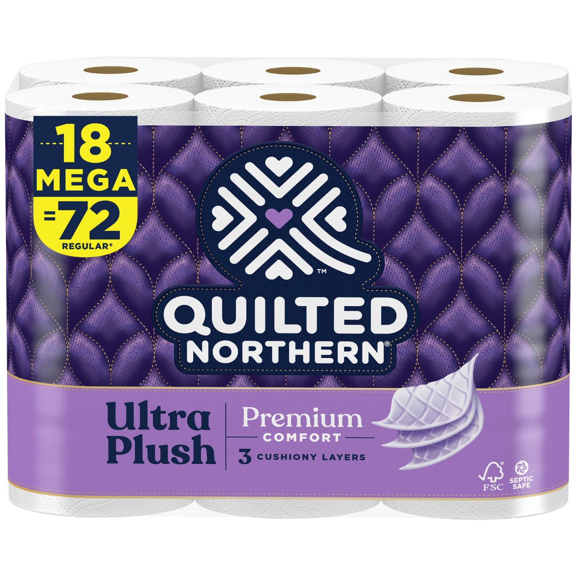 Essendant Co-United Stationers - GPC87604501 Toilet Tissue Quilted Northern White 3-Ply Jumbo Size Cored Roll 255 Sheets 3.8 X 4 Inch