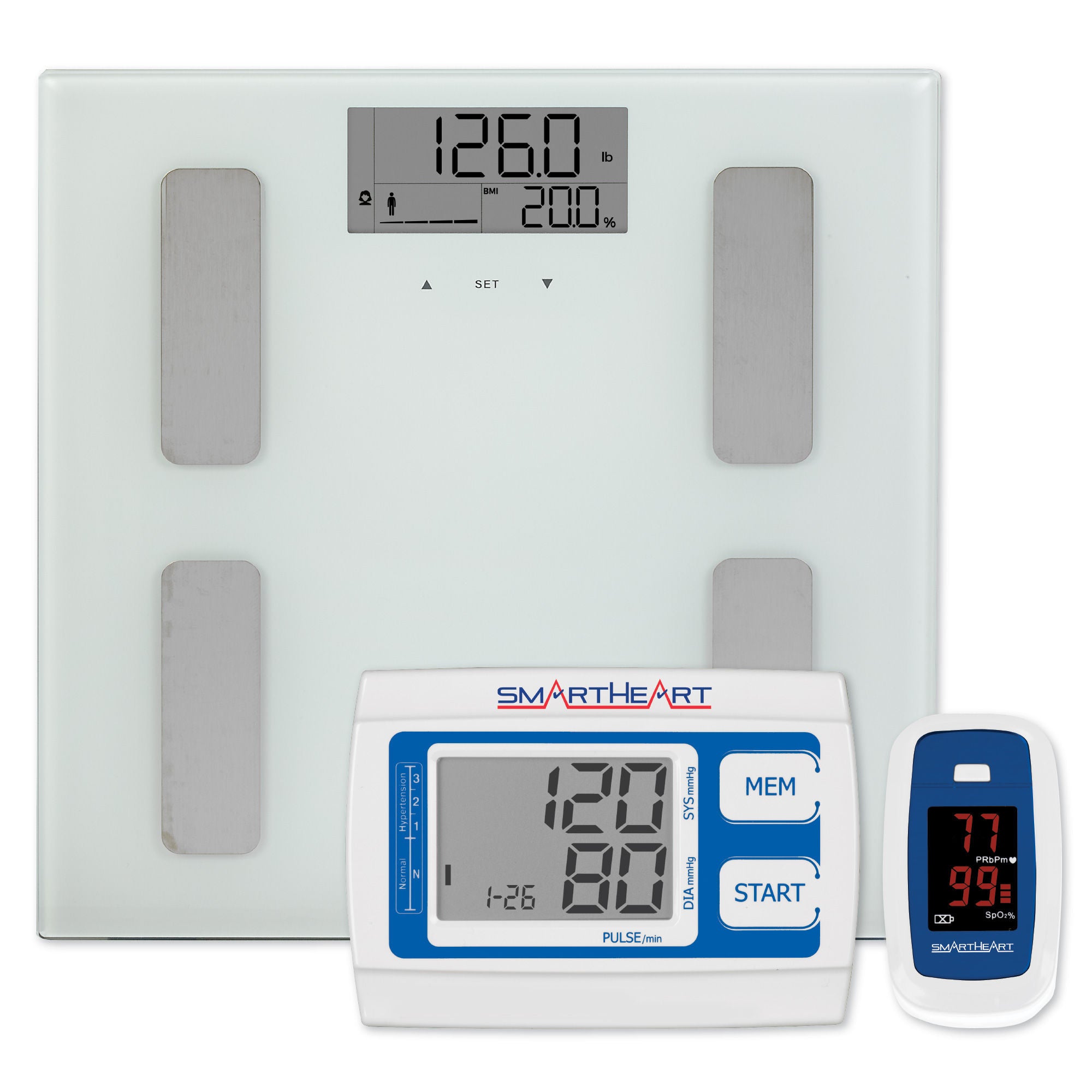 Veridian Healthcare LLC - VHKIT-HH02 SmartHeart Heart Health Bundle: Scale