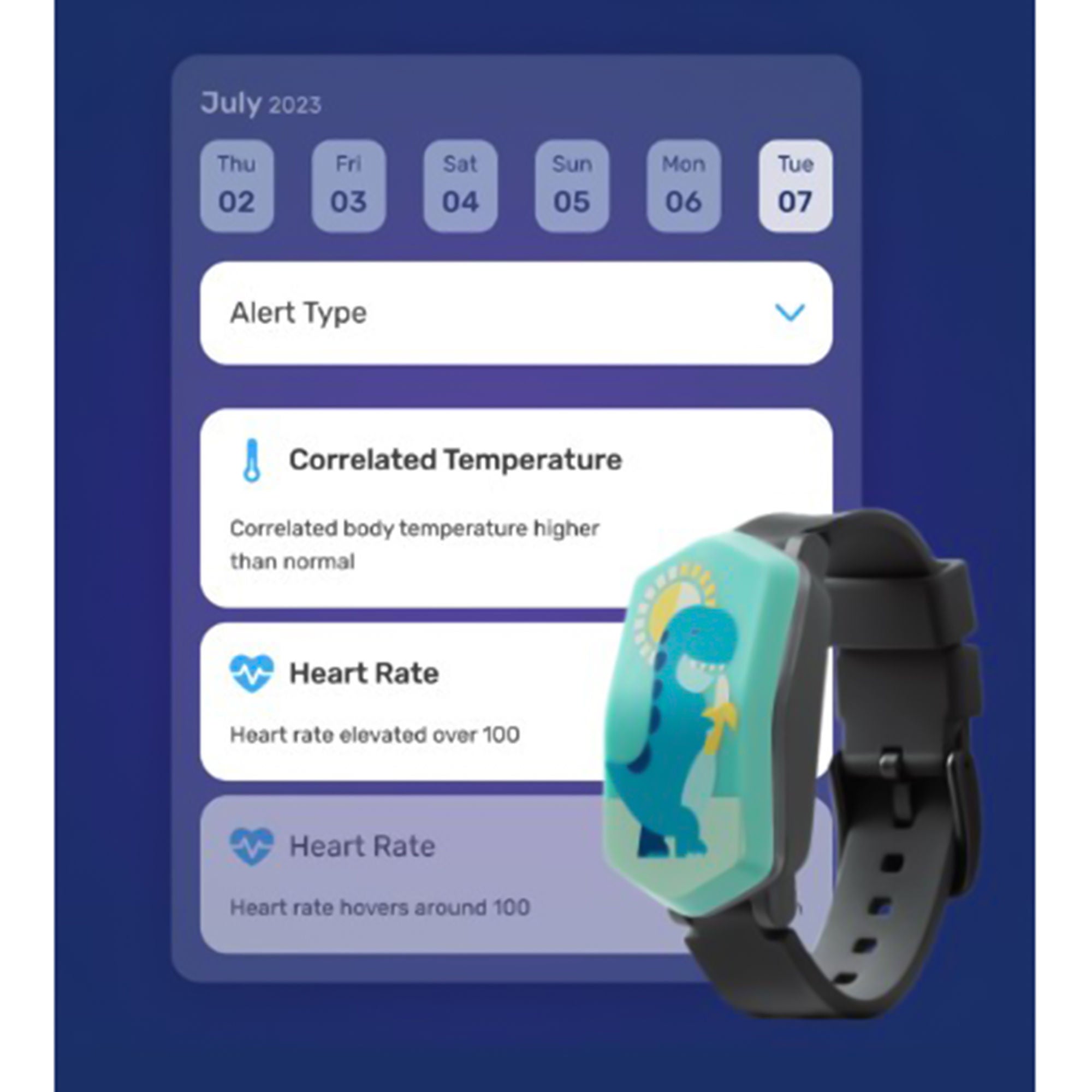 Kiddo Health Inc - ROBOT Biomarker Monitor Kiddo Monitoring Heart, Temperature USB Charger