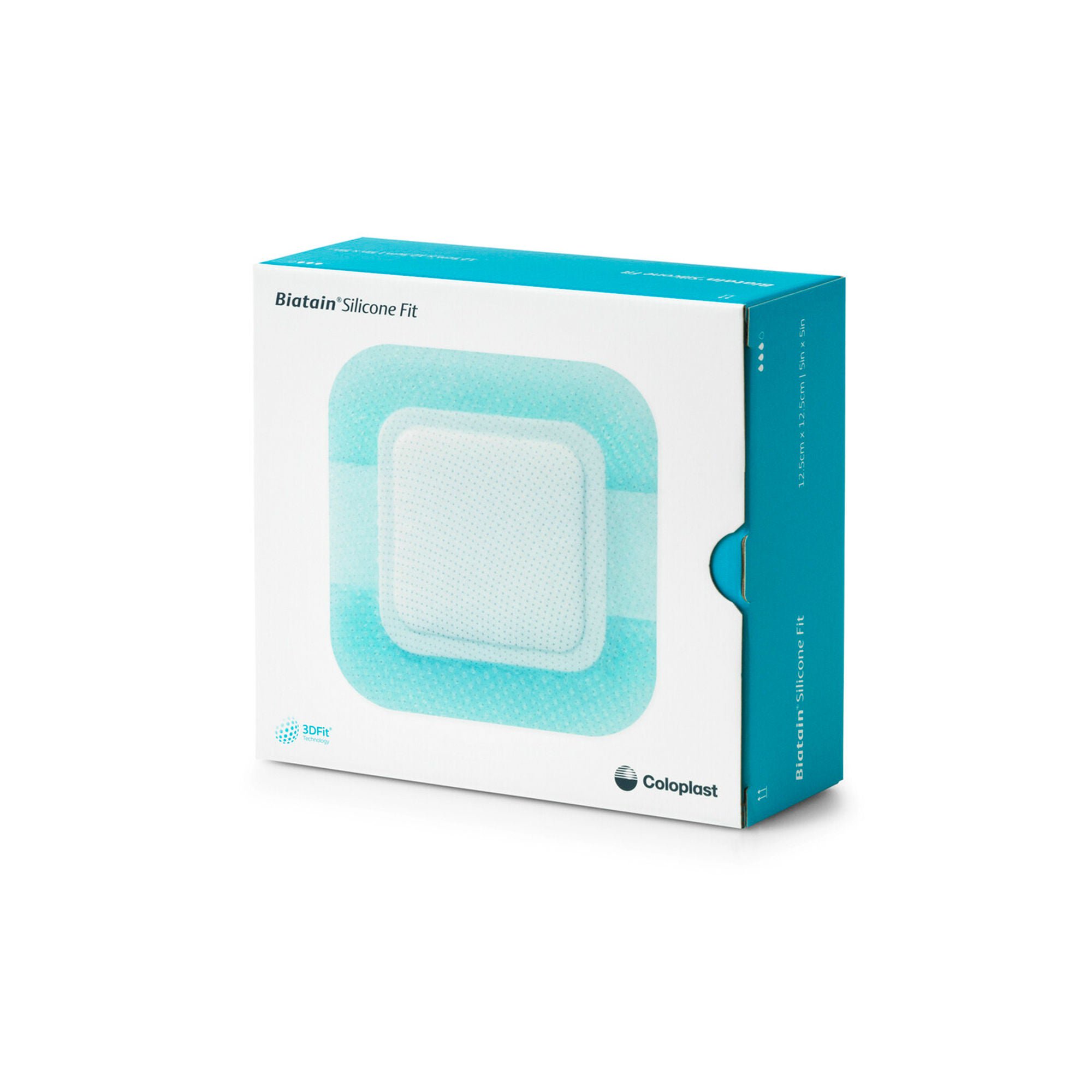 Coloplast - 37540 Silicone Foam Dressing Biatain® Silicone Fit 5 X 5 Inch With Border Film Backing Silicone Adhesive Square Sterile