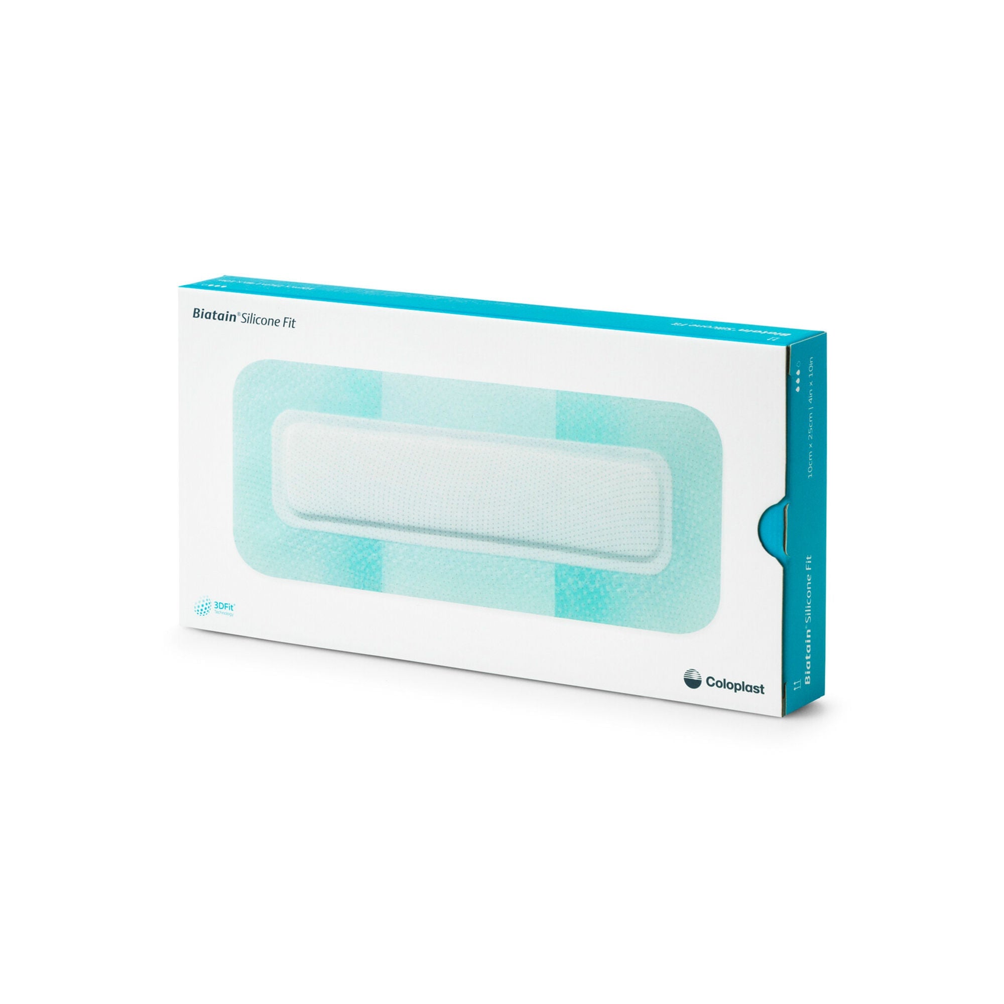 Coloplast - 37544 Foam Dressing Biatain® Silicone Fit 4 X 10 Inch With Border Film Backing Silicone Adhesive Rectangle Sterile