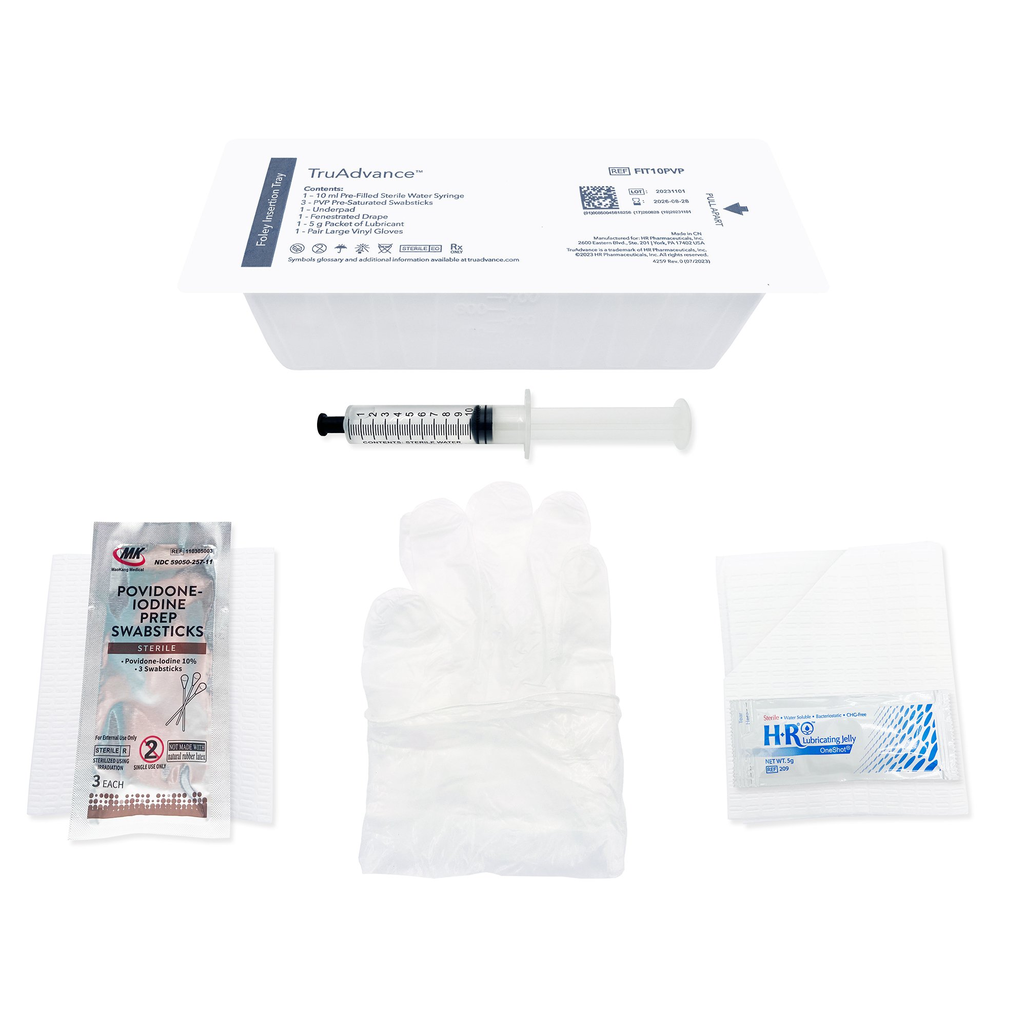 TruAdvance Catheter Insertion Tray FIT10PVP by HR Healthcare