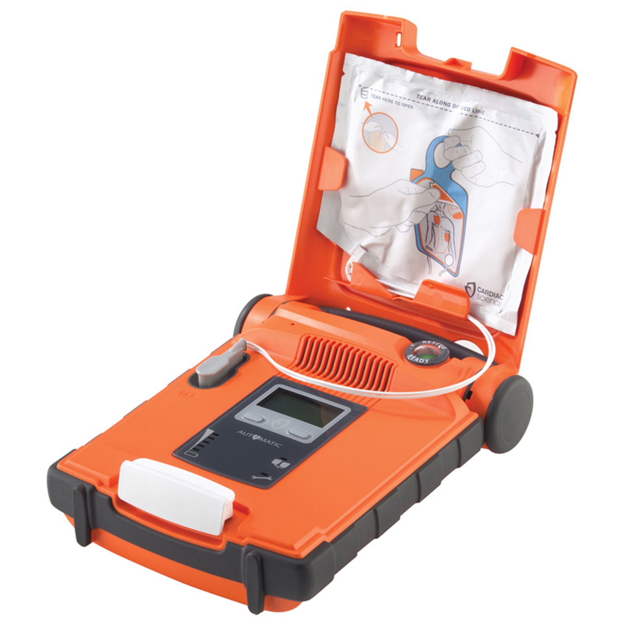 Florida Medical Sales - Z-G5A-80C-S AED Unit Automatic Powerheart® AED G5 Electrode Pads Contact Battery Operated LCD Display