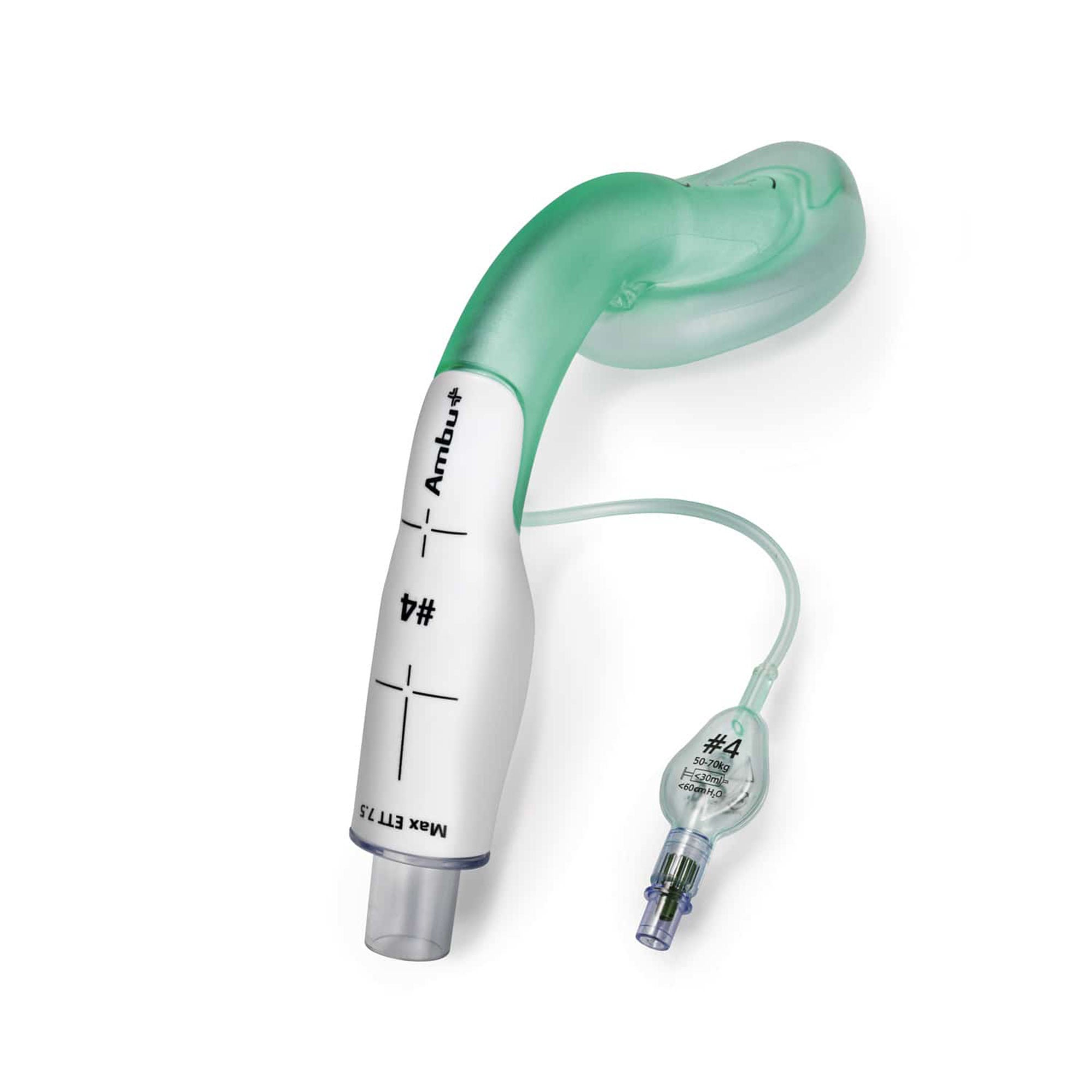 Ambu - 329400000U Curved Laryngeal Mask Aura-i™ Size 4 30 mL Cuff PP / PVC / Silicone Single Patient Use Sterile