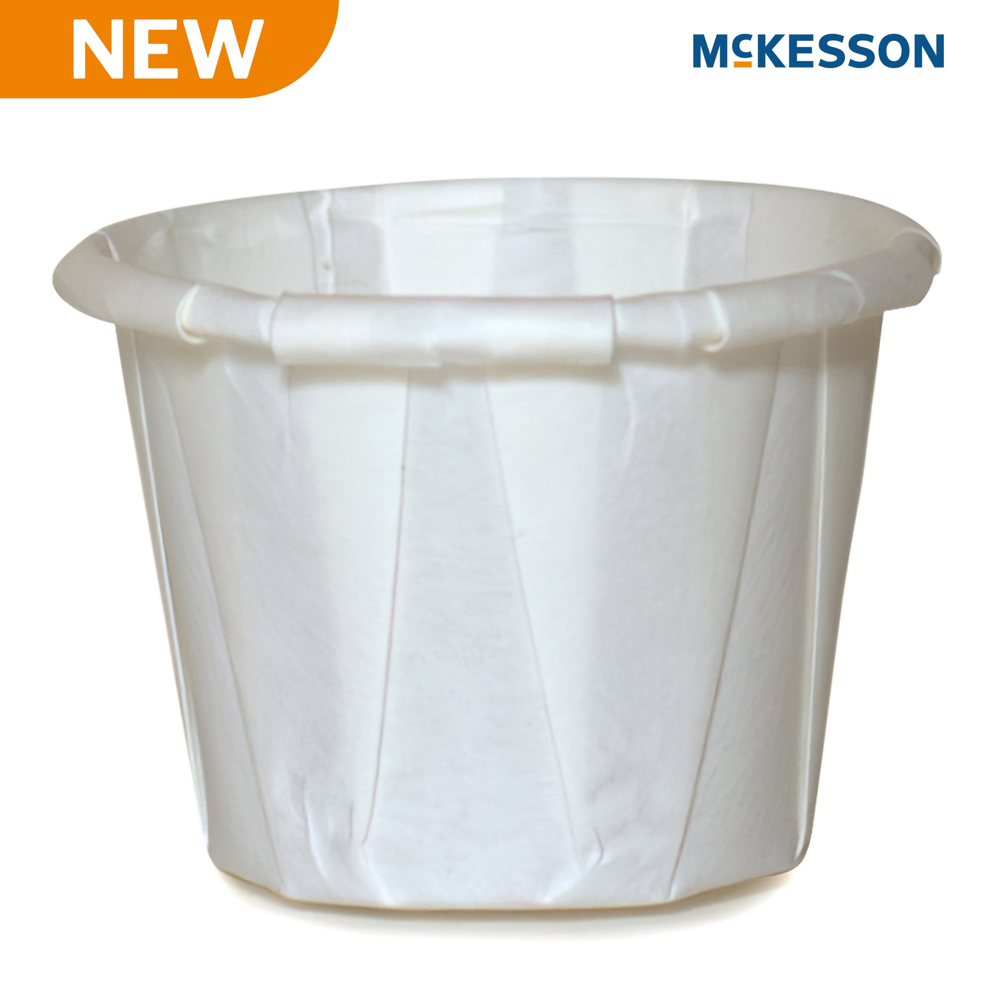 McKesson Brand 16-075-2050 - McKesson White Paper Soufflé Cup, 0.75-ounce Capacity - 250/Sleeve, 5000/Case