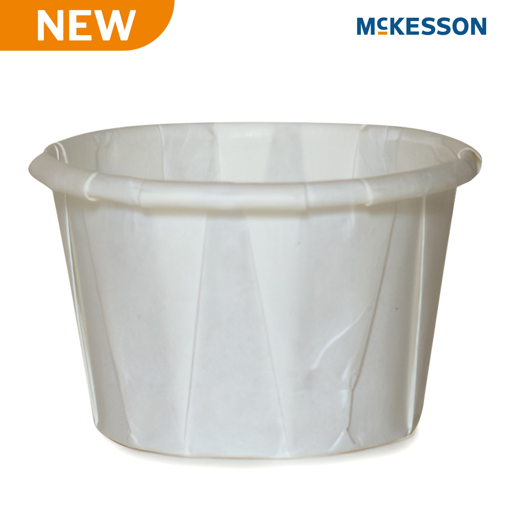 McKesson Brand 16-100-2050 - McKesson White Paper Soufflé Cup, 1-ounce Capacity - 250/Sleeve, 5000/Case