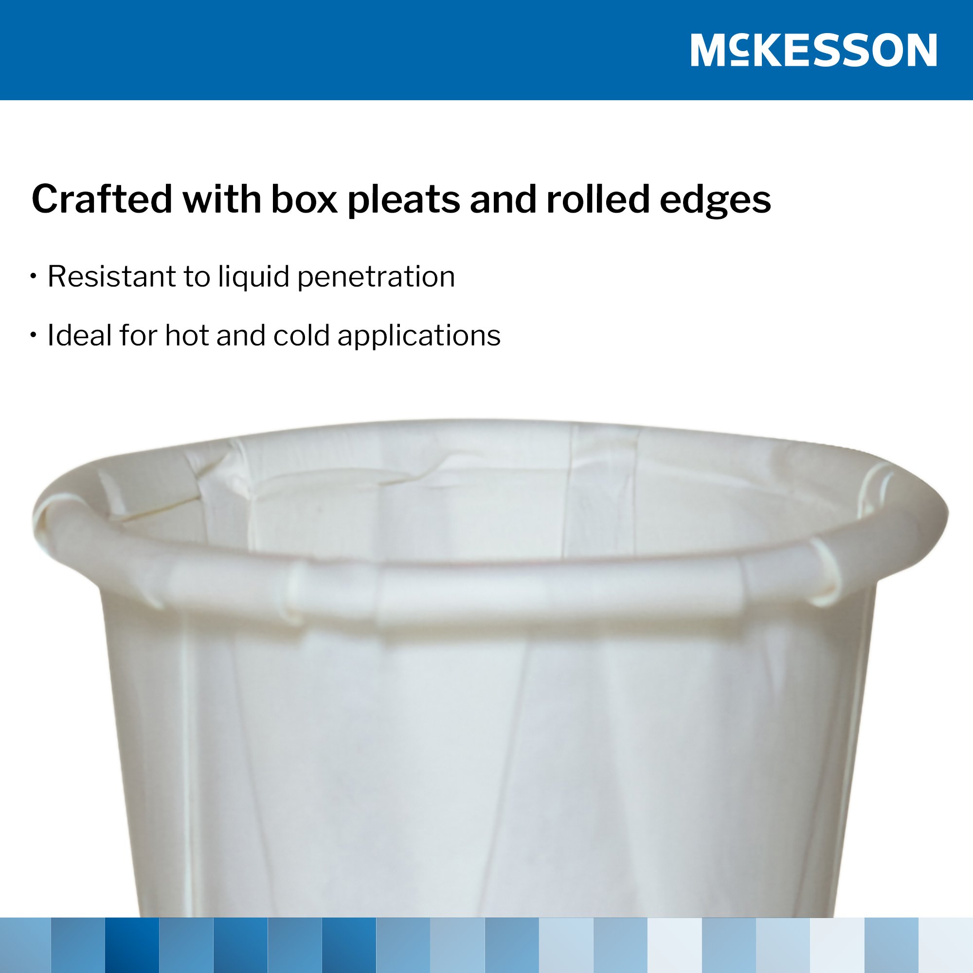 McKesson Brand 16-100-2050 - McKesson White Paper Soufflé Cup, 1-ounce Capacity - 250/Sleeve, 5000/Case