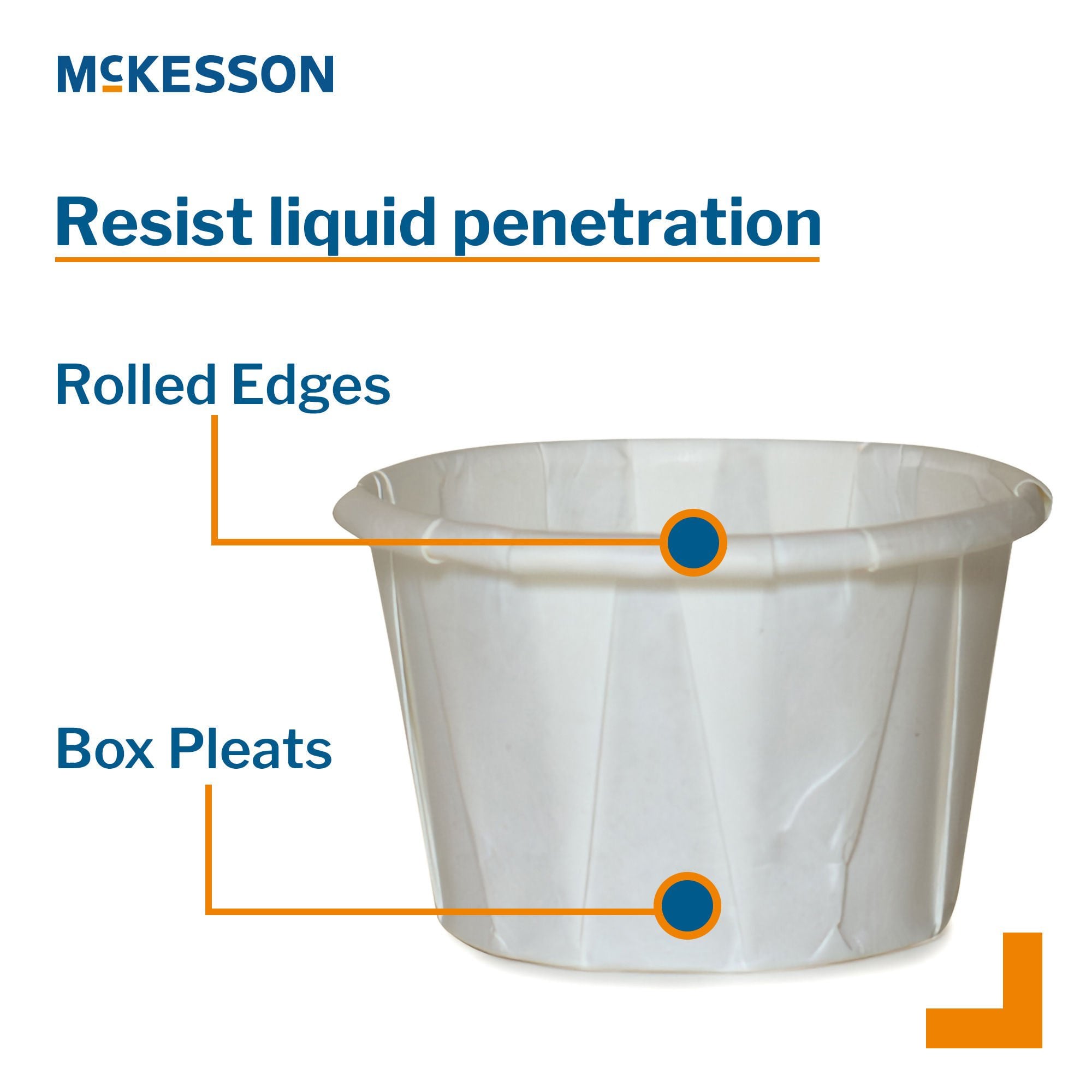 McKesson Brand - 16-100-2050 McKesson White Paper Soufflé Cup