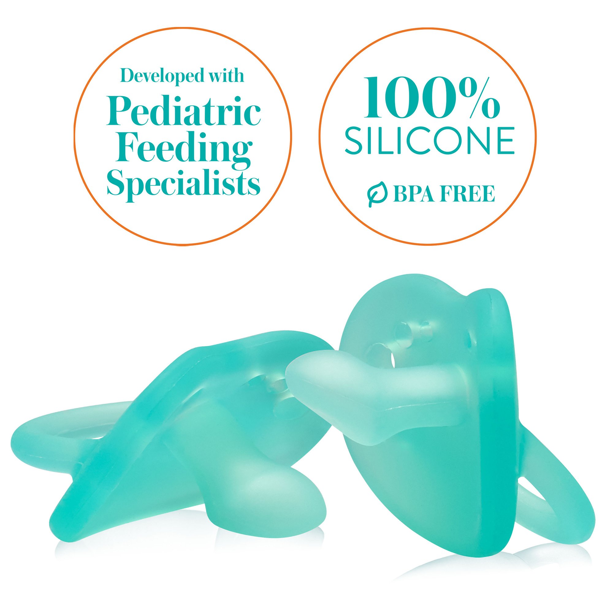 Midway Importing Inc 2722212 - Evenflo Feeding Balance + Pacifier, Assorted Colors - 2/Box, 8/Case