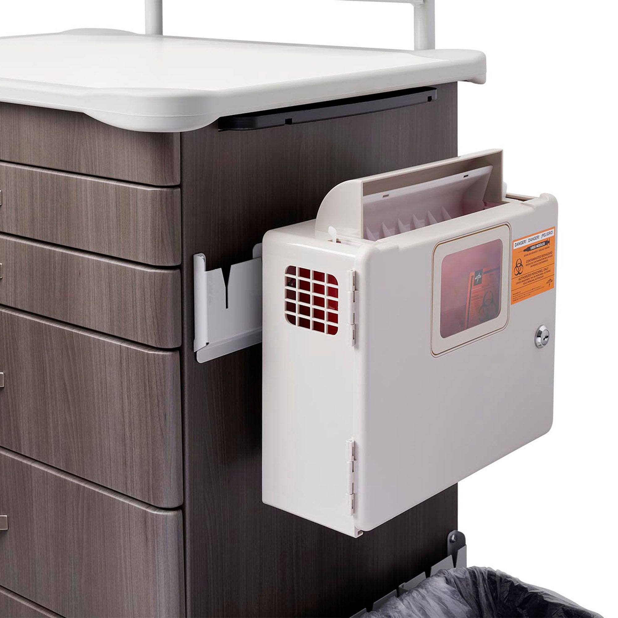 Midmark - 9A691001 Cart Sharps Container Midmark® For Use with Midmark Procedure Carts