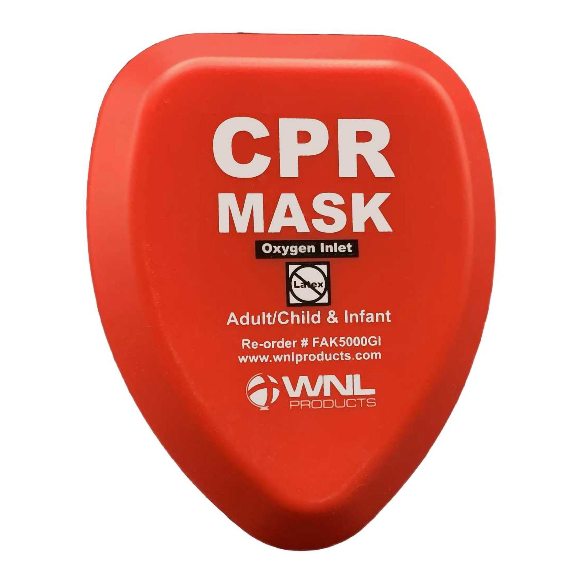 Work N Leisure Products Inc - FAK5000GI-RED CPR Face Mask WNL 4-1/4 X 4-1/4 X 2 Inch Single Patient Use