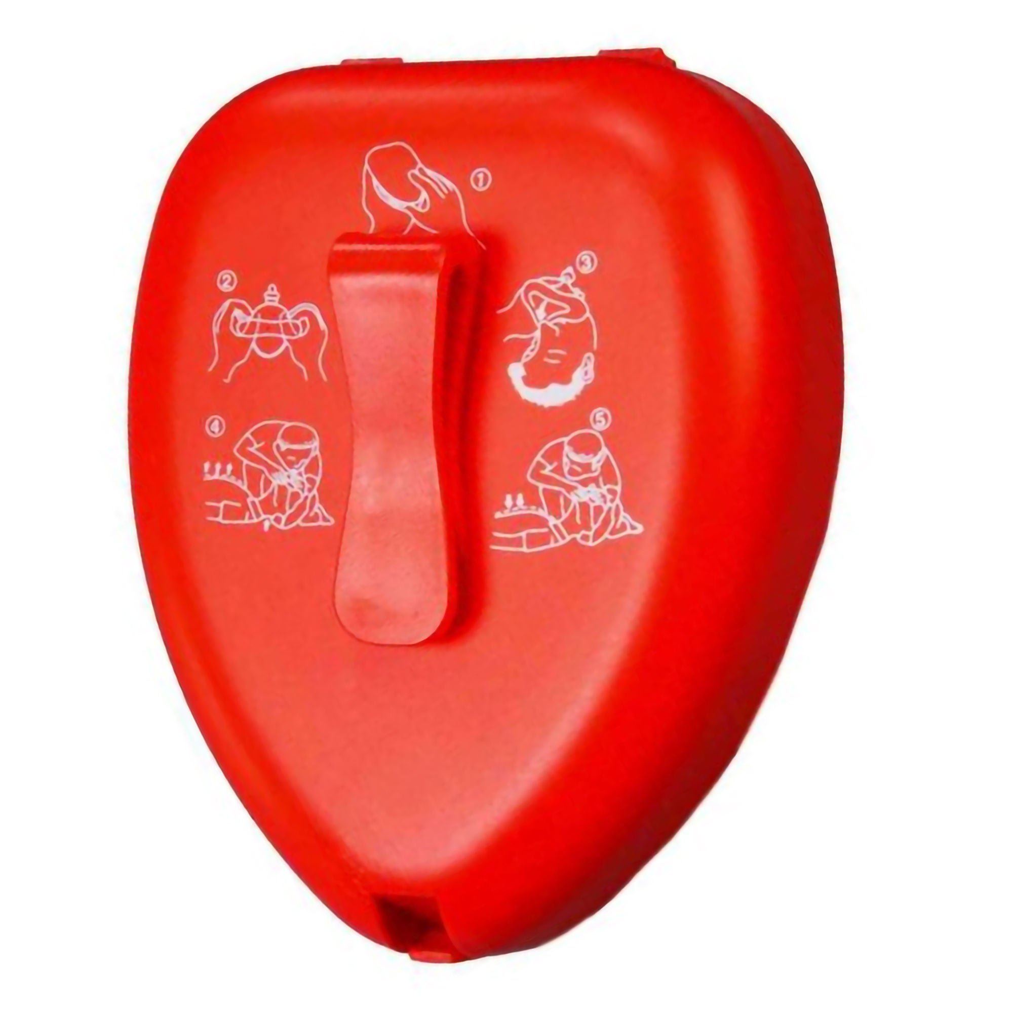 Work N Leisure Products Inc - FAK5000G-RED CPR Face Mask WNL 4-1/2 X 5-1/4 Z 1-3/4 Inch Single Patient Use
