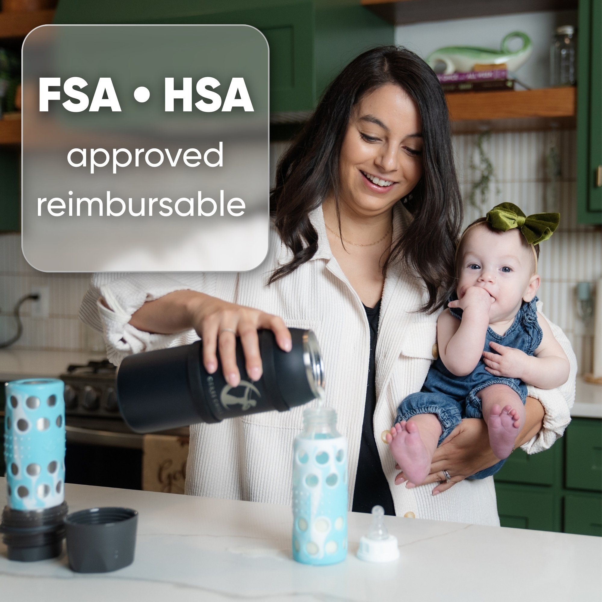 Ceres Chill Co CC-1-BC-L-WH - Ceres Chill OG Stainless Steel Breast Milk Chiller Container, White - 1/Each, 12/Case