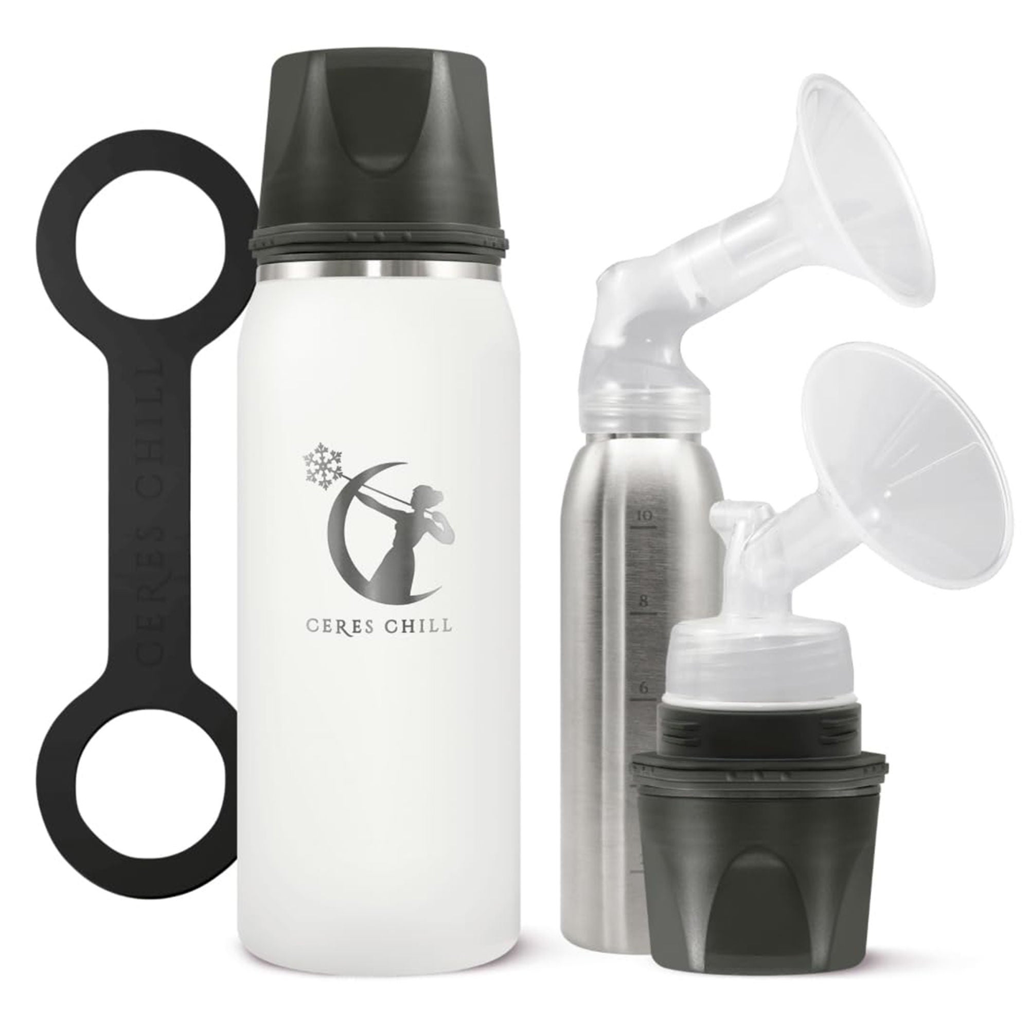 Ceres Chill Co - CC-1-BC-L-WH Ceres Chill OG Stainless Steel Breast Milk Chiller Container
