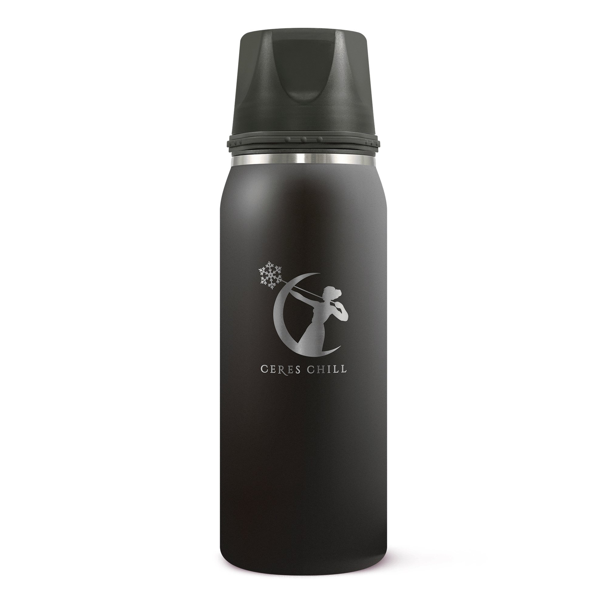 Ceres Chill Co CC-1-BC-L-BL - Ceres Chill OG Stainless Steel Breast Milk Chiller Container, Black - 1/Each, 12/Case