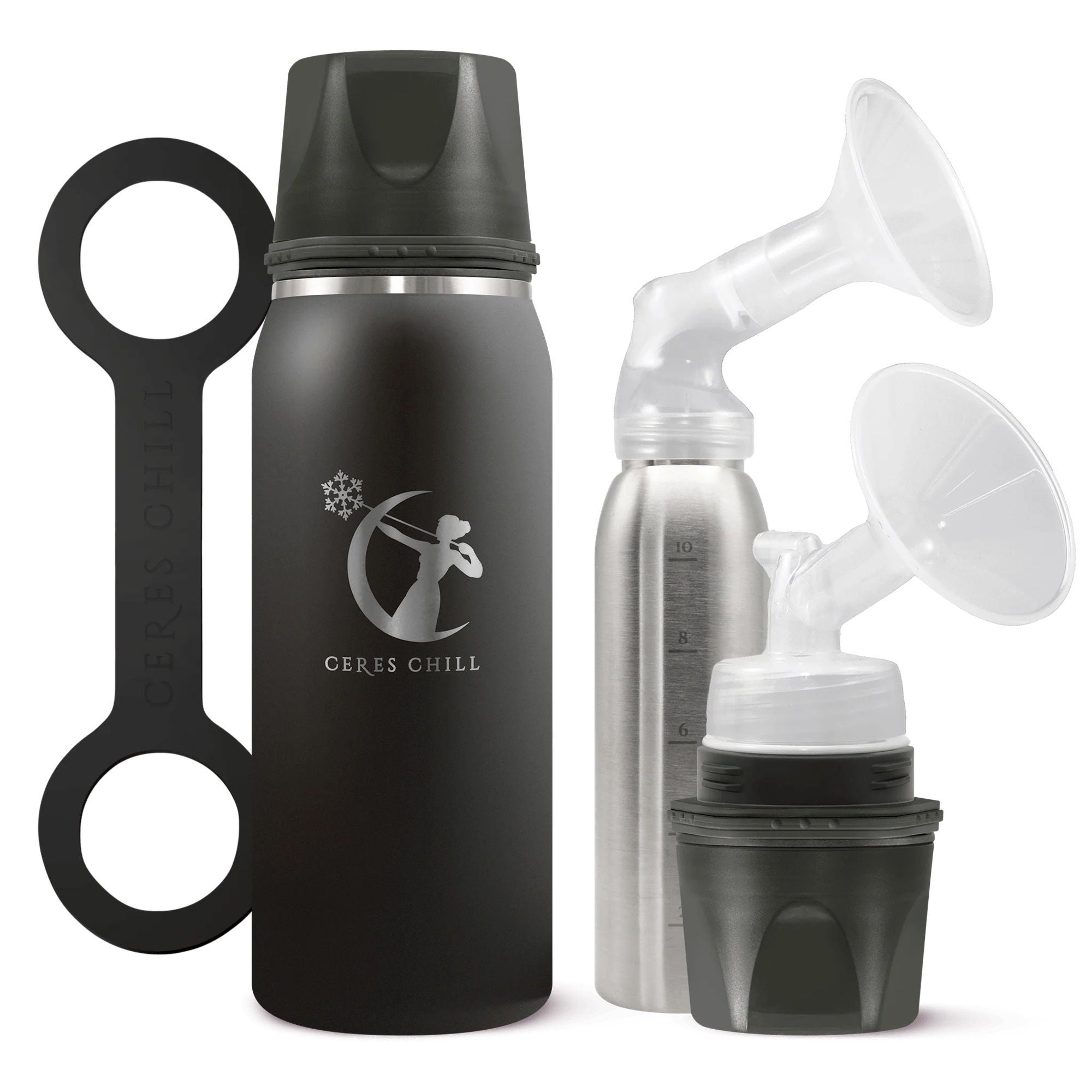 Ceres Chill Co - CC-1-BC-L-BL Ceres Chill OG Stainless Steel Breast Milk Chiller Container