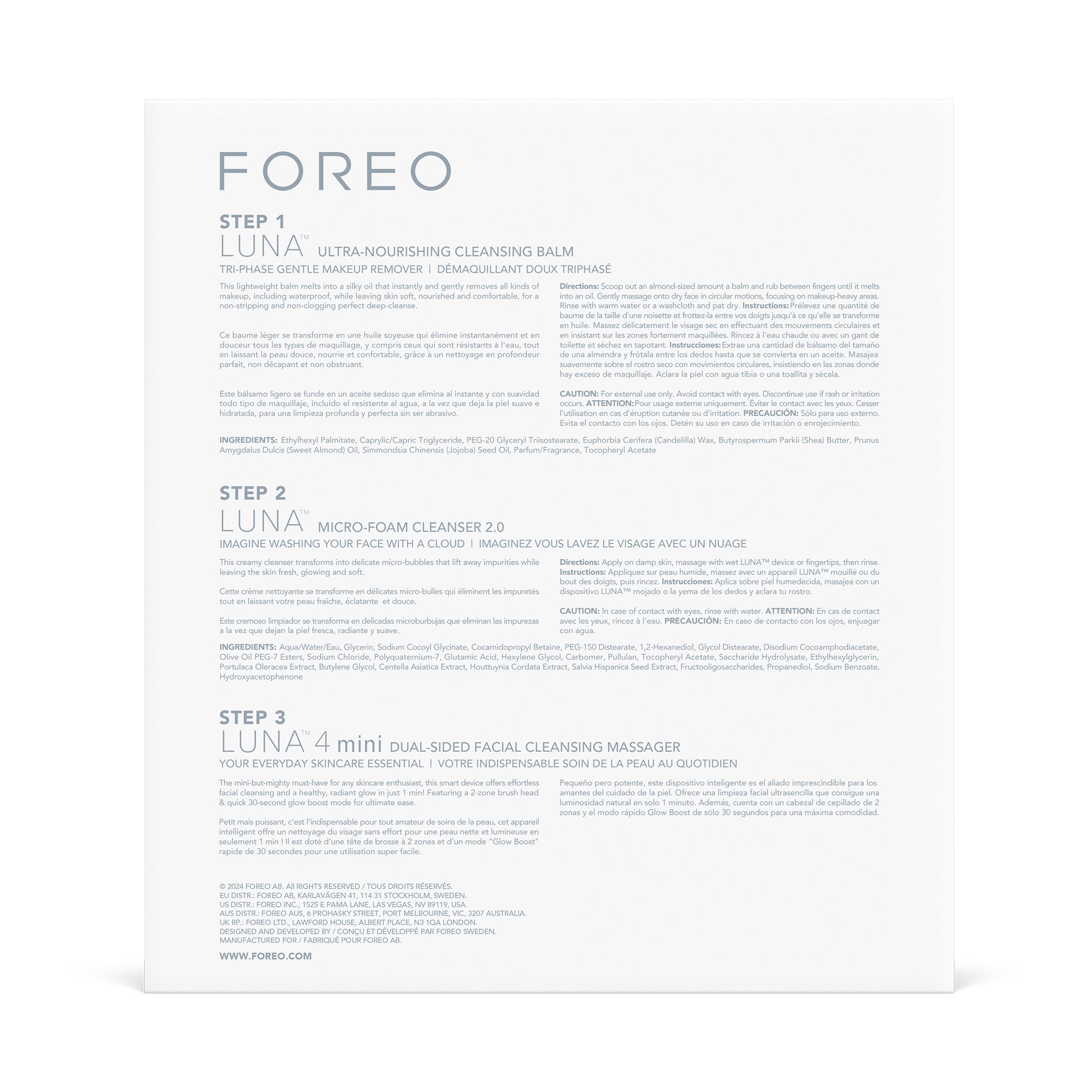 Foreo Inc F2518 - LUNA™ 4 Mini Facial Cleaning Device - 1/Each