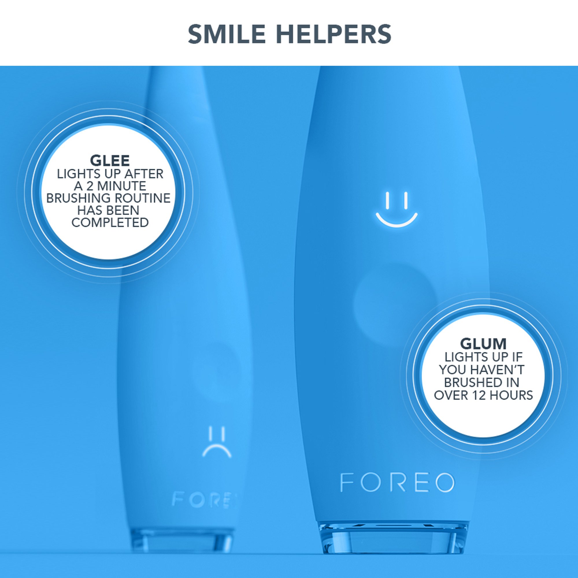Foreo Inc F9861 - ISSA™ baby Soft Silicone Sonic Toothbrush, Bubble Blue Dino - 1/Each