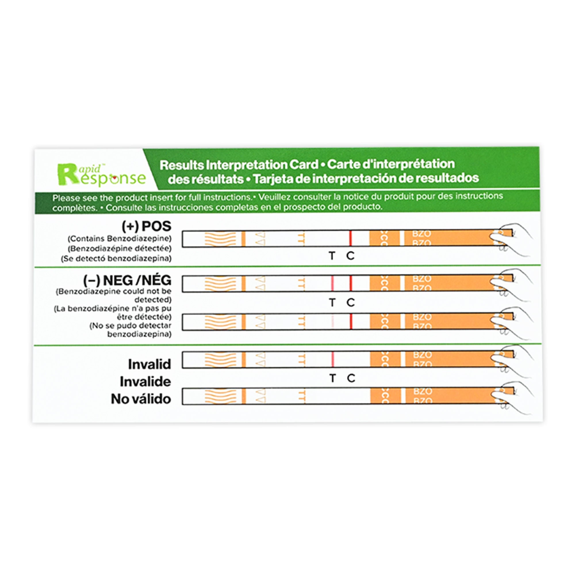BTNX - BZO-18S3-100 Drug Identification Test Kit Rapid Response™ Benzodiazepine (BZO) 100 Tests For Forensic Use Only