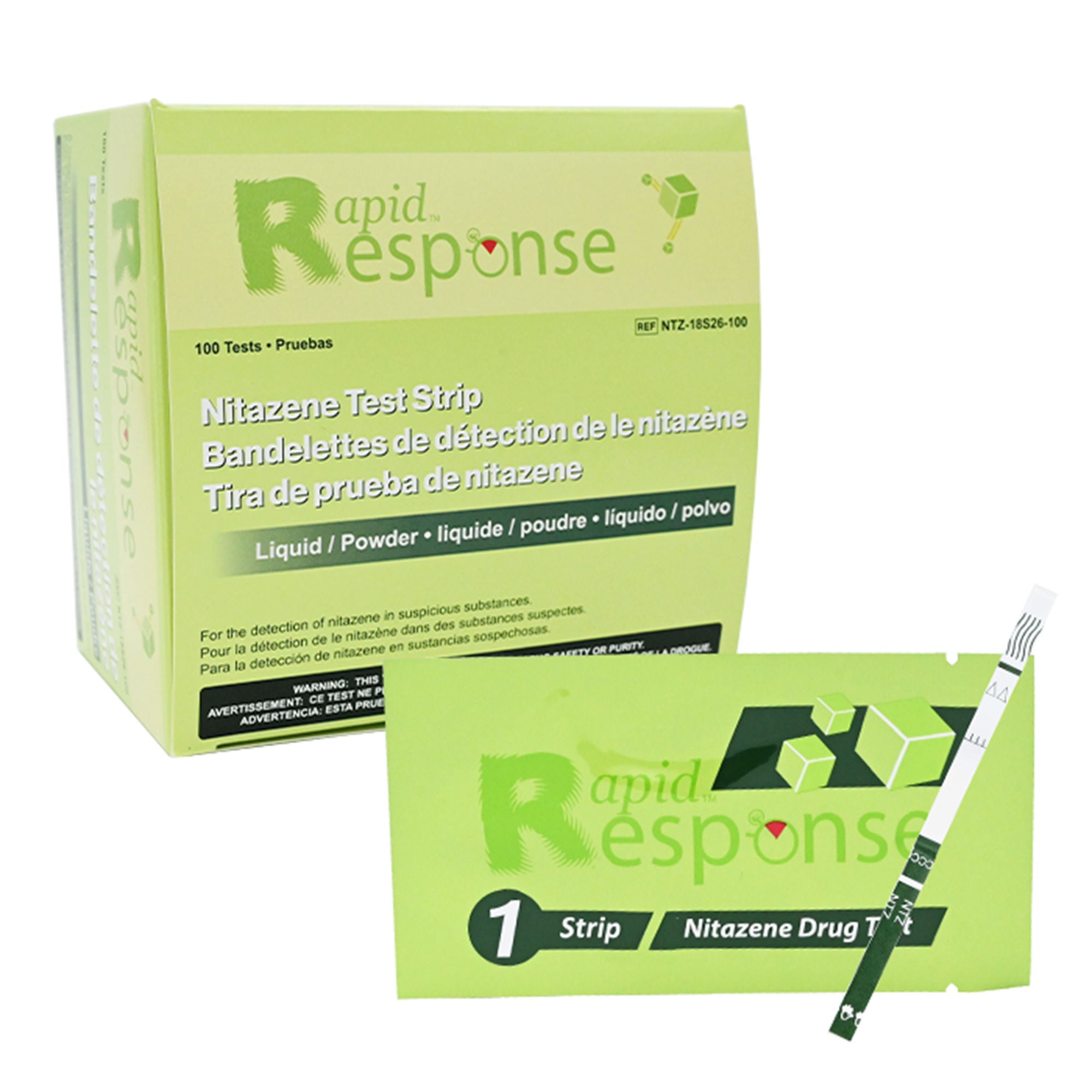 BTNX - NTZ-18S26-100 Drug Identification Test Kit Rapid Response™ Nitazine 100 Tests For Forensic Use Only